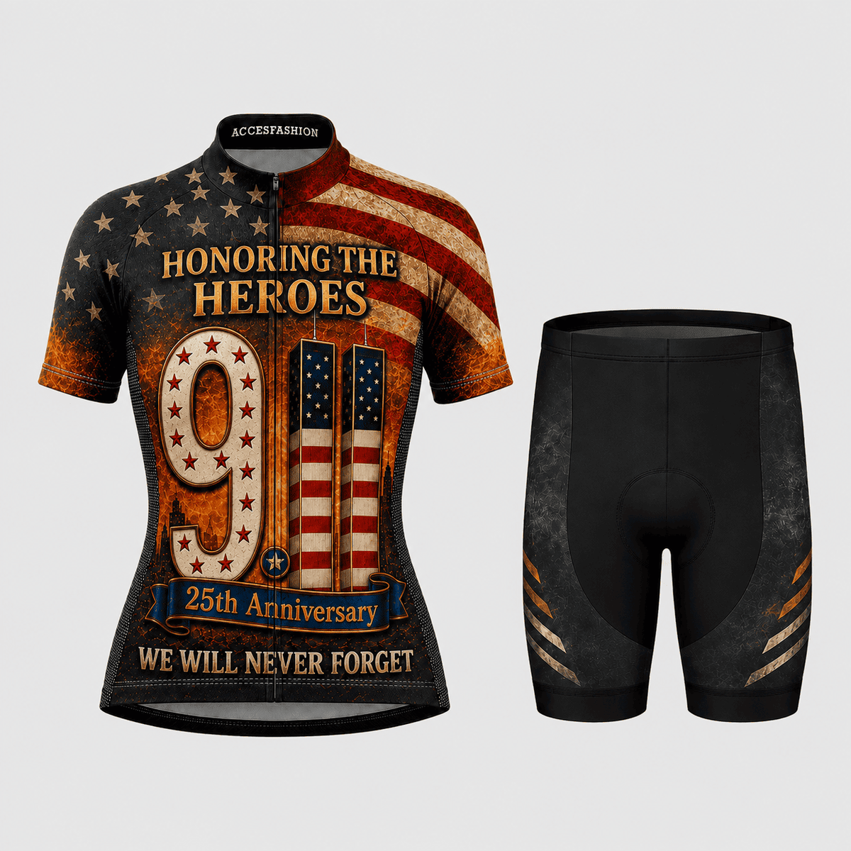9/11 25th Anniversary Honoring the Heroes Cycling Kit