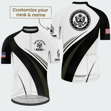 Men’s Personalized U.S. Army Proud Veteran Cycling Jersey & Kit