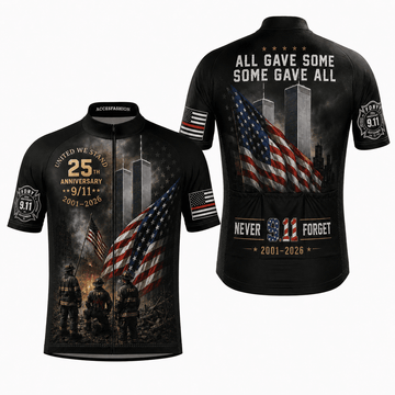 All Gave Some Some Gave All 9/11 343 Firefighter 25th Anniversary Patriot Day cycling jersey kit
