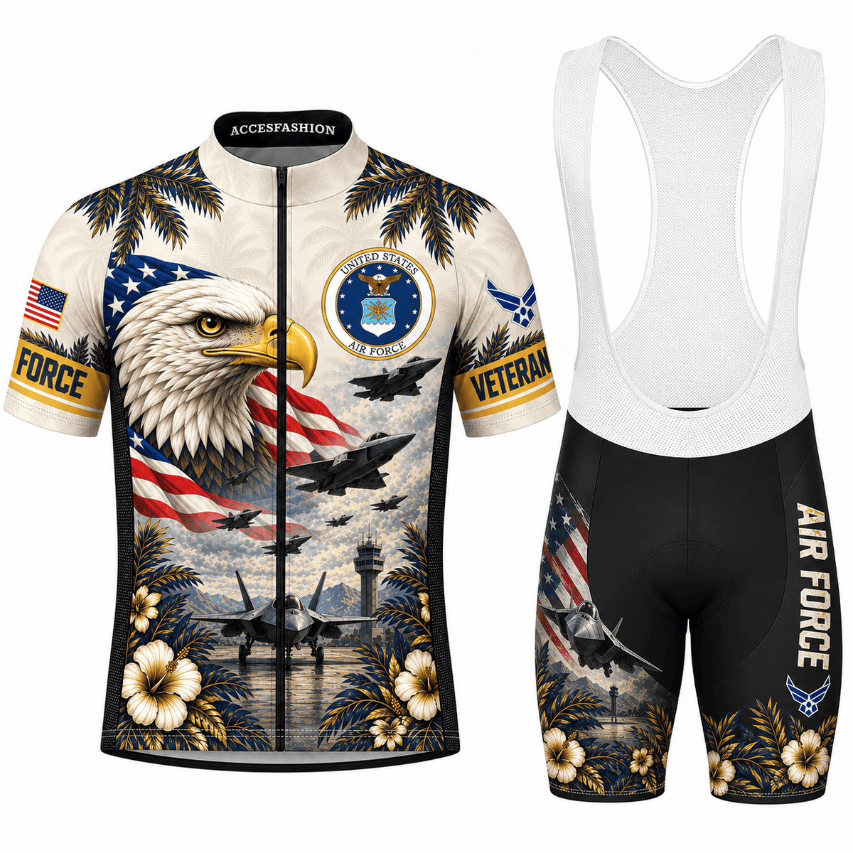 Men's American Eagle Veteran Cycling Kit, Gifts For US Veterans