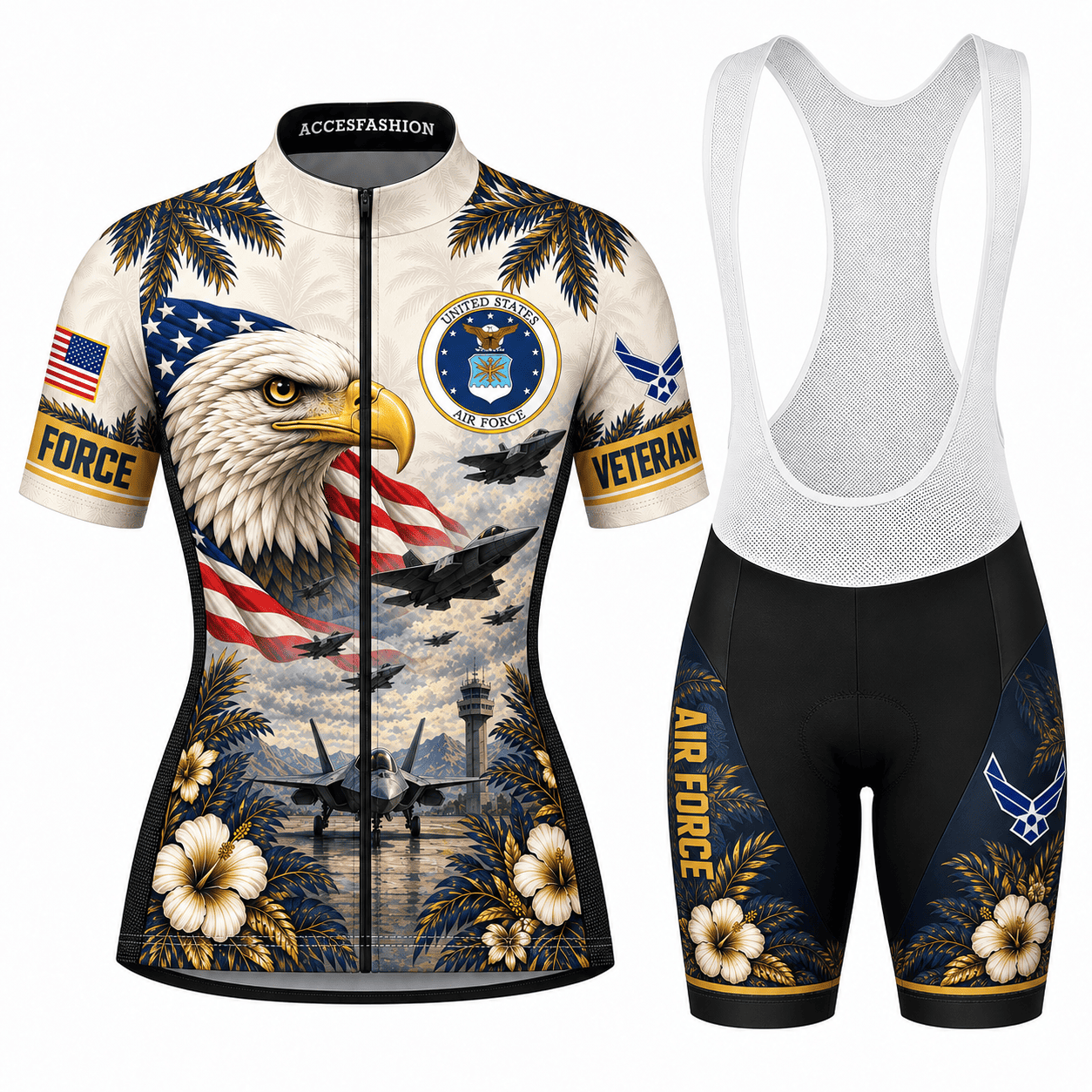Men's American Eagle Veteran Cycling Kit, Gifts For US Veterans