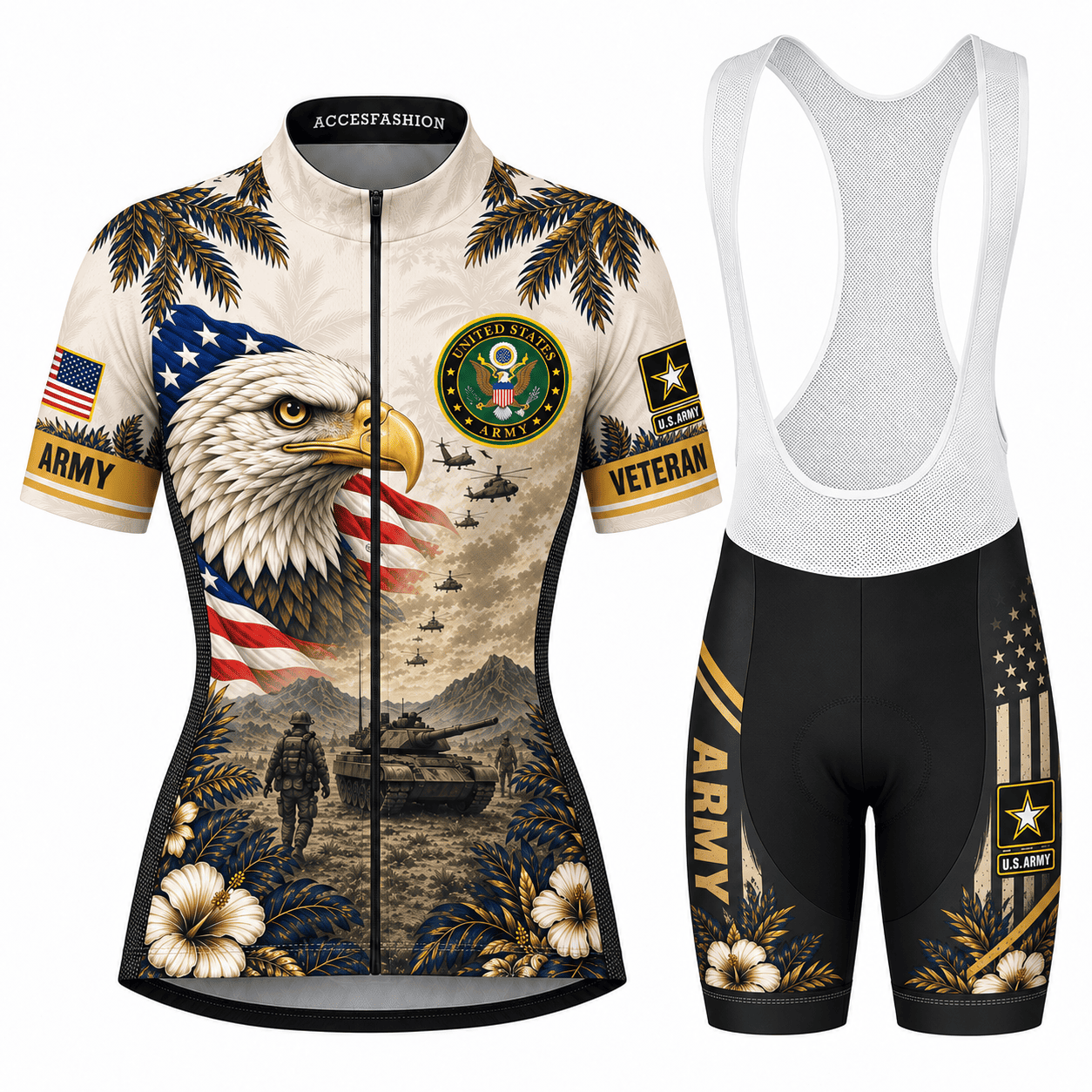 Men's American Eagle Veteran Cycling Kit, Gifts For US Veterans