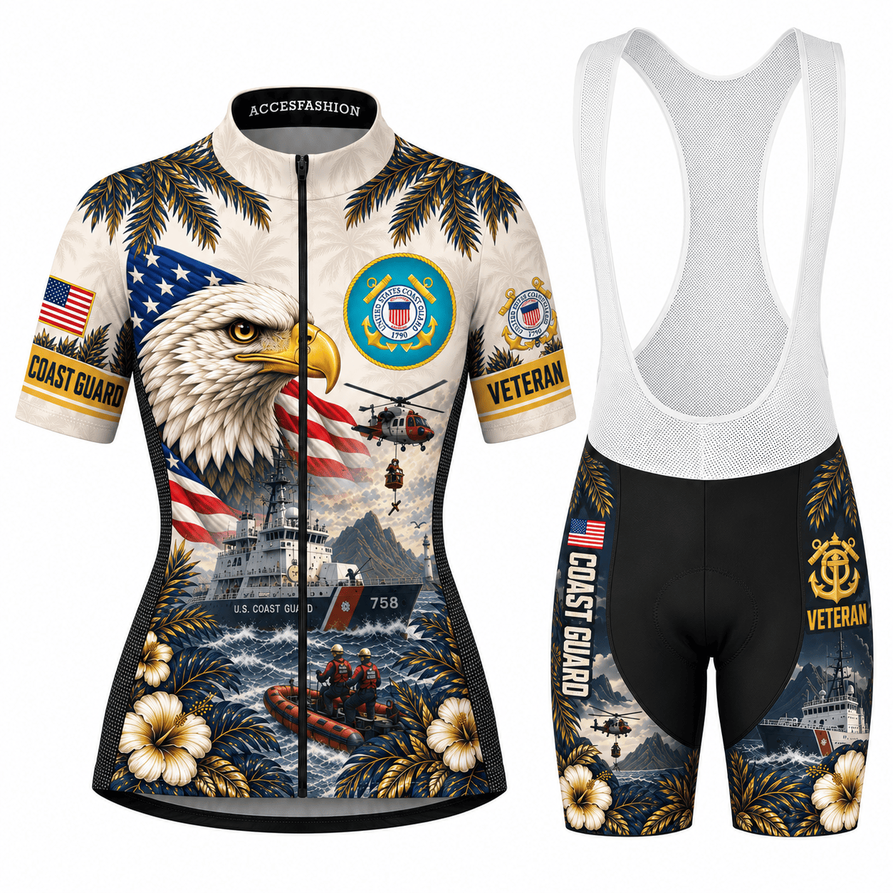 Men's American Eagle Veteran Cycling Kit, Gifts For US Veterans