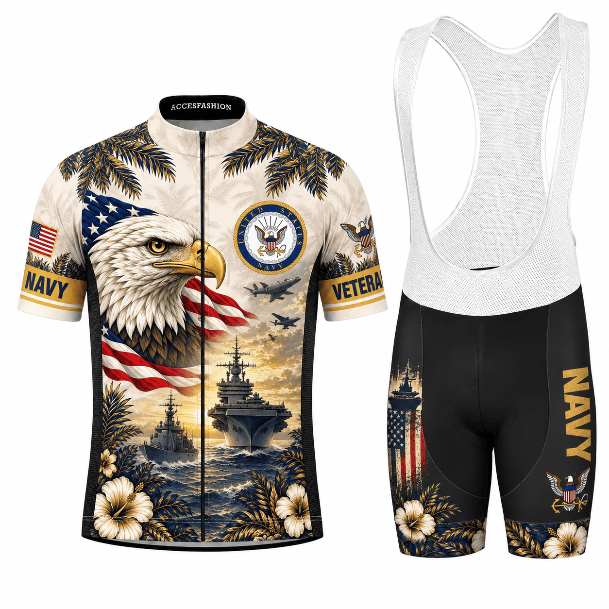 Men's American Eagle Veteran Cycling Kit, Gifts For US Veterans