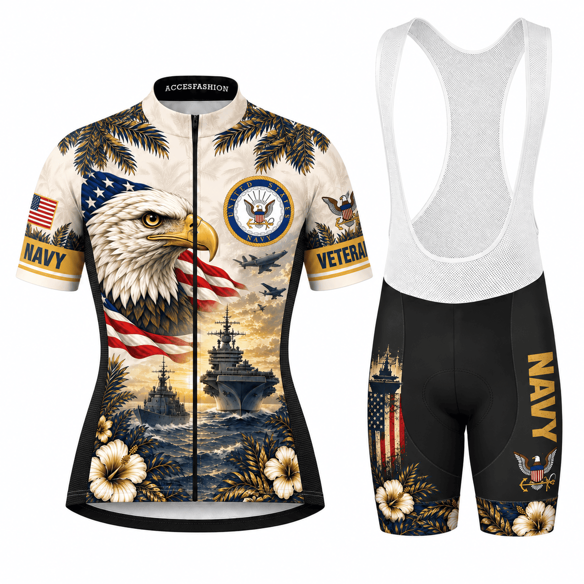 Men's American Eagle Veteran Cycling Kit, Gifts For US Veterans