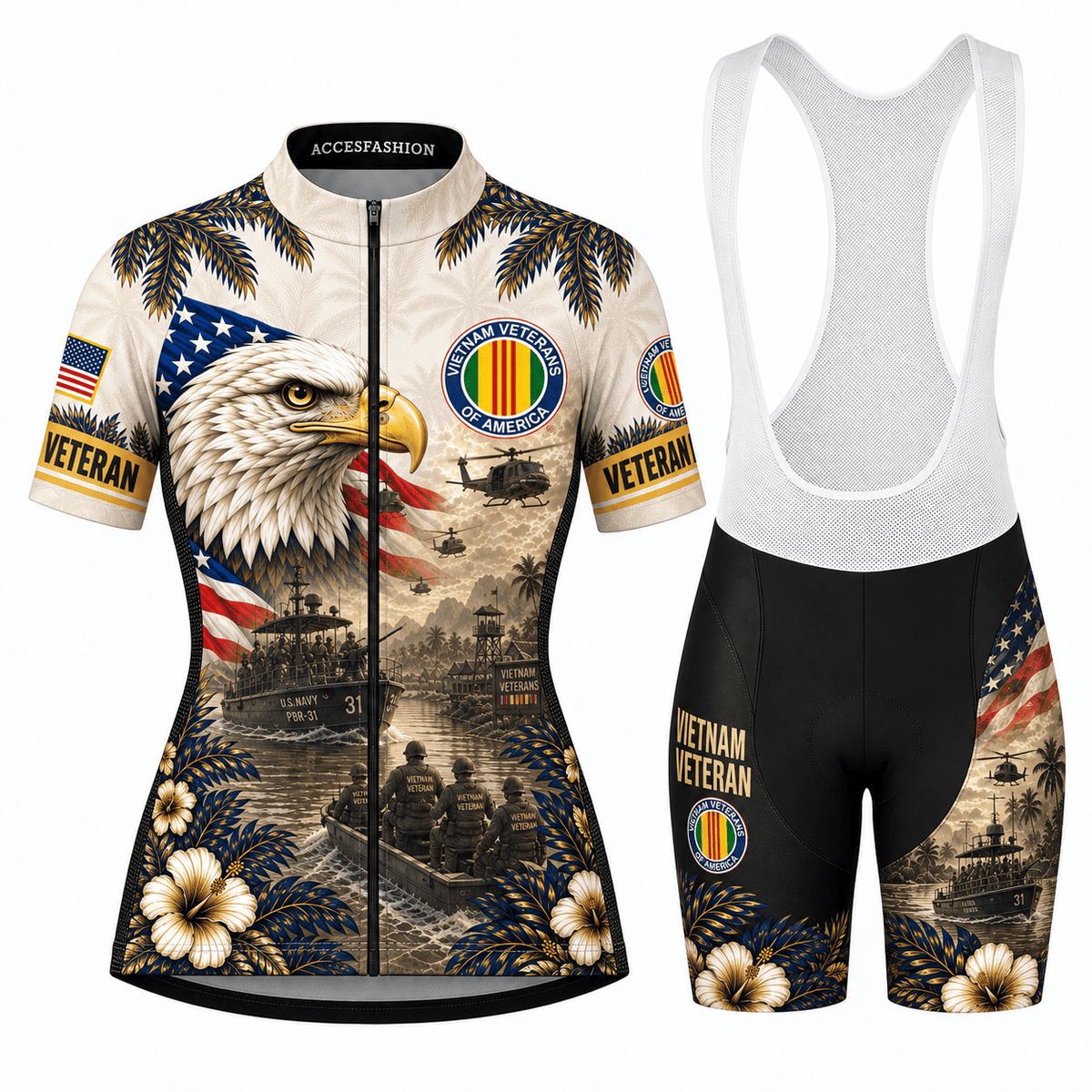 Men's American Eagle Veteran Cycling Kit, Gifts For US Veterans