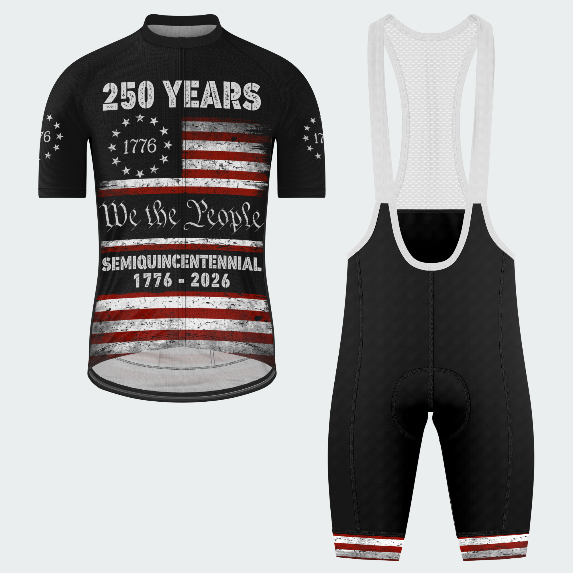 Men’s American Pride USA 250 Years We The People Regular Fit Cycling Kit