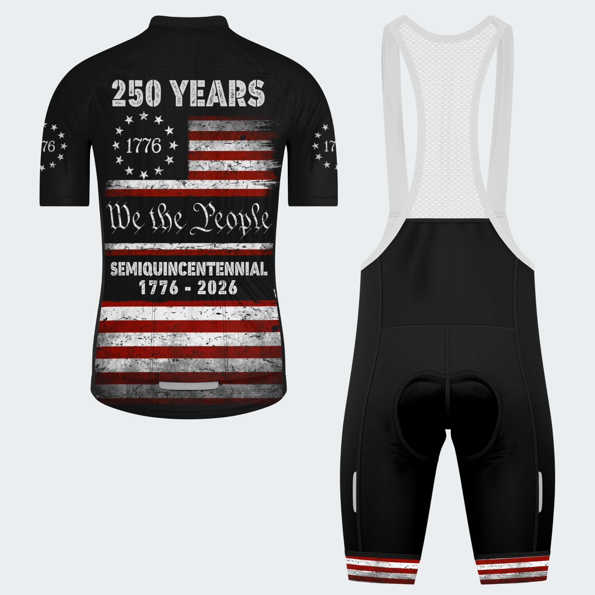 Men’s American Pride USA 250 Years We The People Regular Fit Cycling Kit