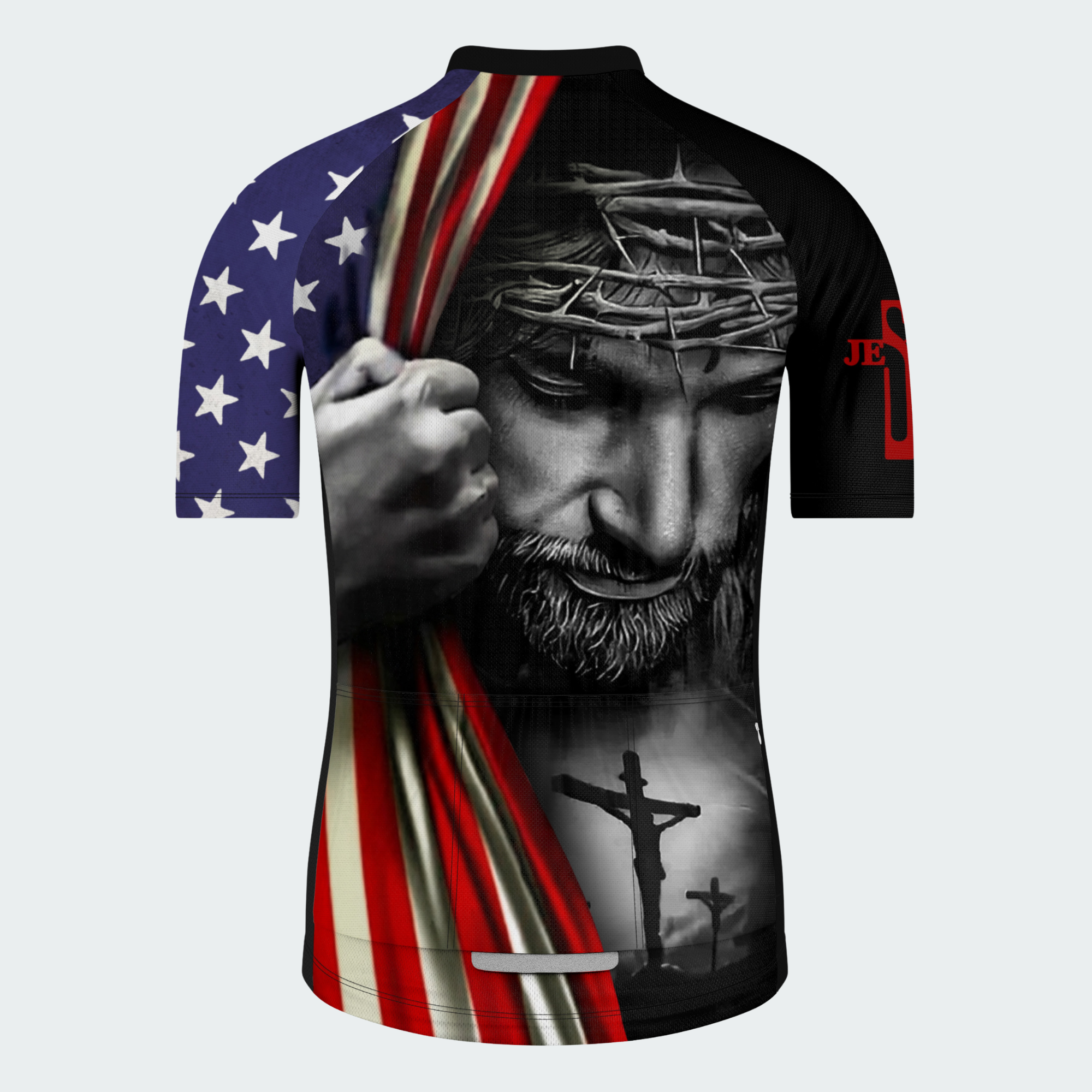 Men’s American Pride Faith and Freedom Christian Patriotic Regular Fit Cycling Kit