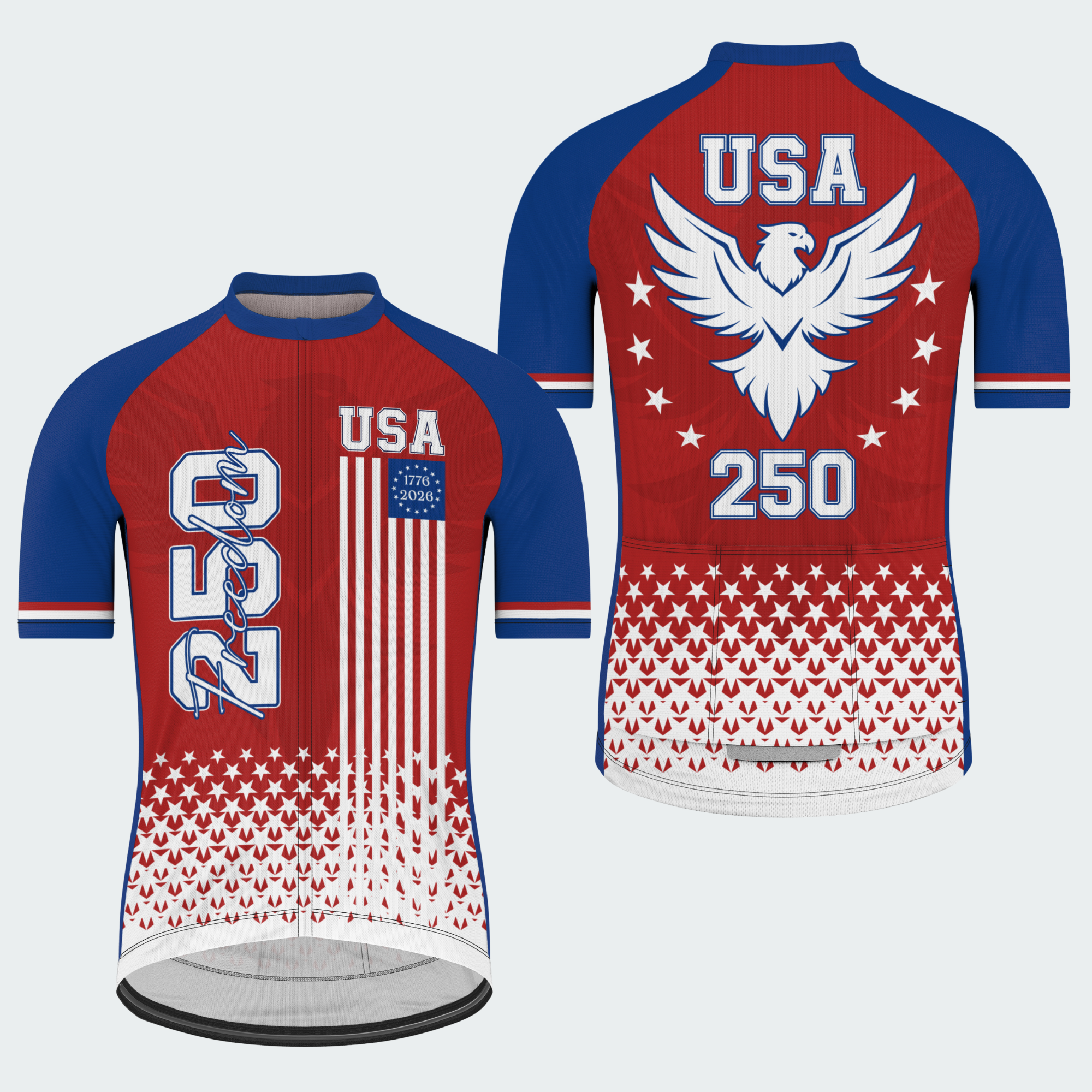 Men’s American Pride USA Freedom Eagle 250 Regular Fit Cycling Kit