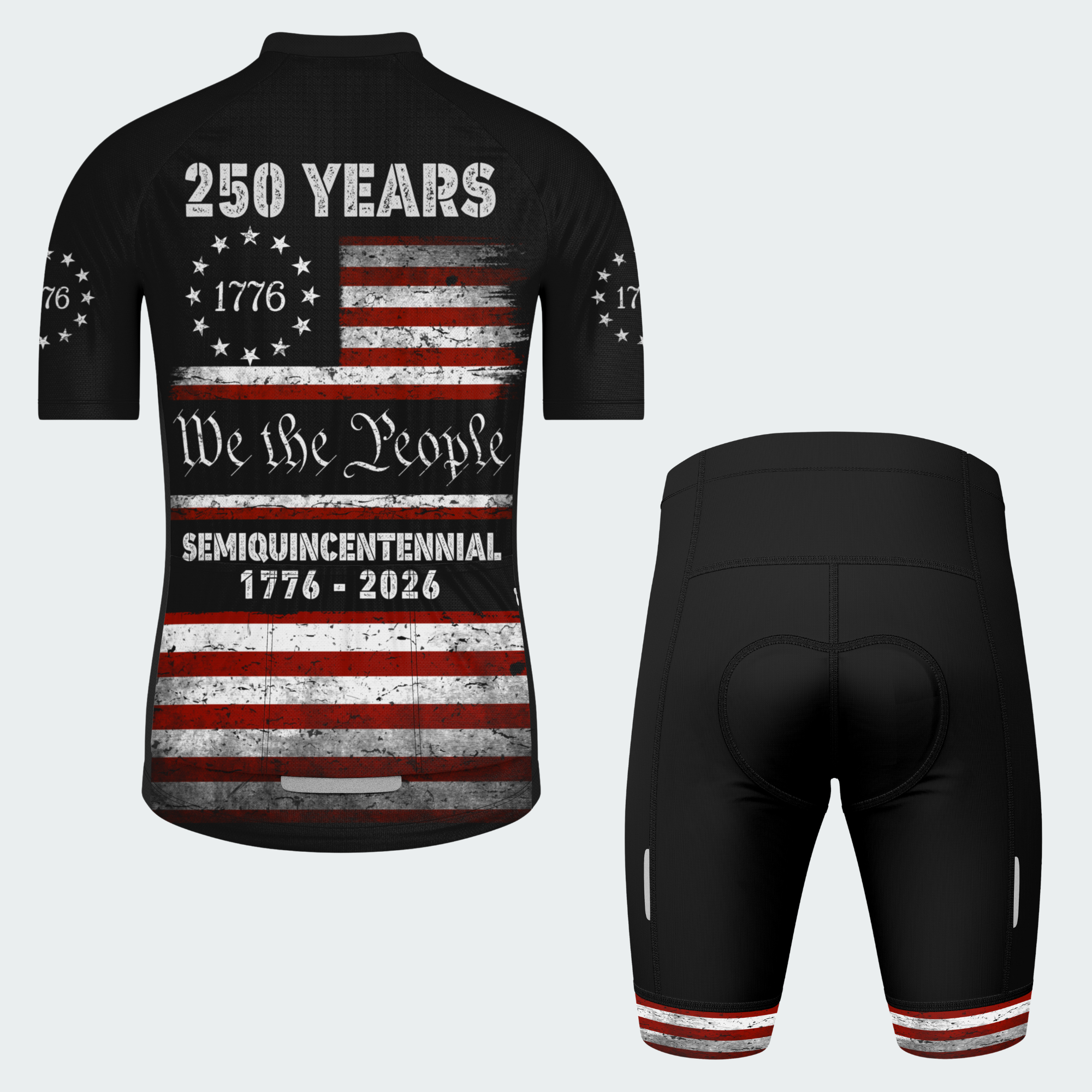 Men’s American Pride USA 250 Years We The People Regular Fit Cycling Kit