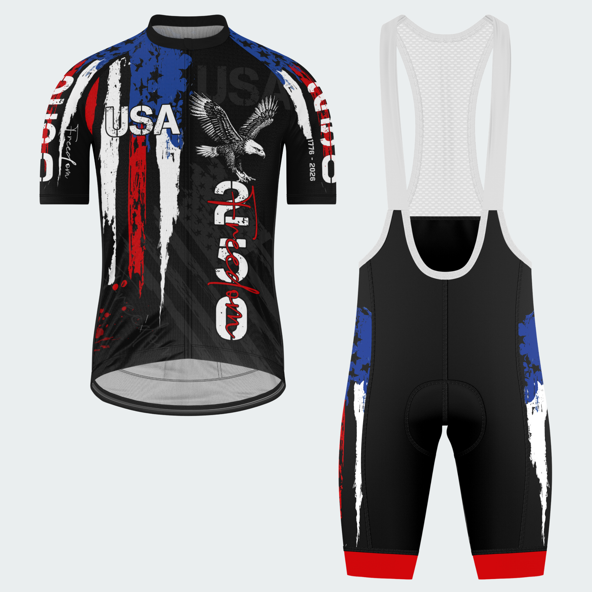 Men’s American Pride USA Freedom Grit Eagle 250 Regular Fit Cycling Kit