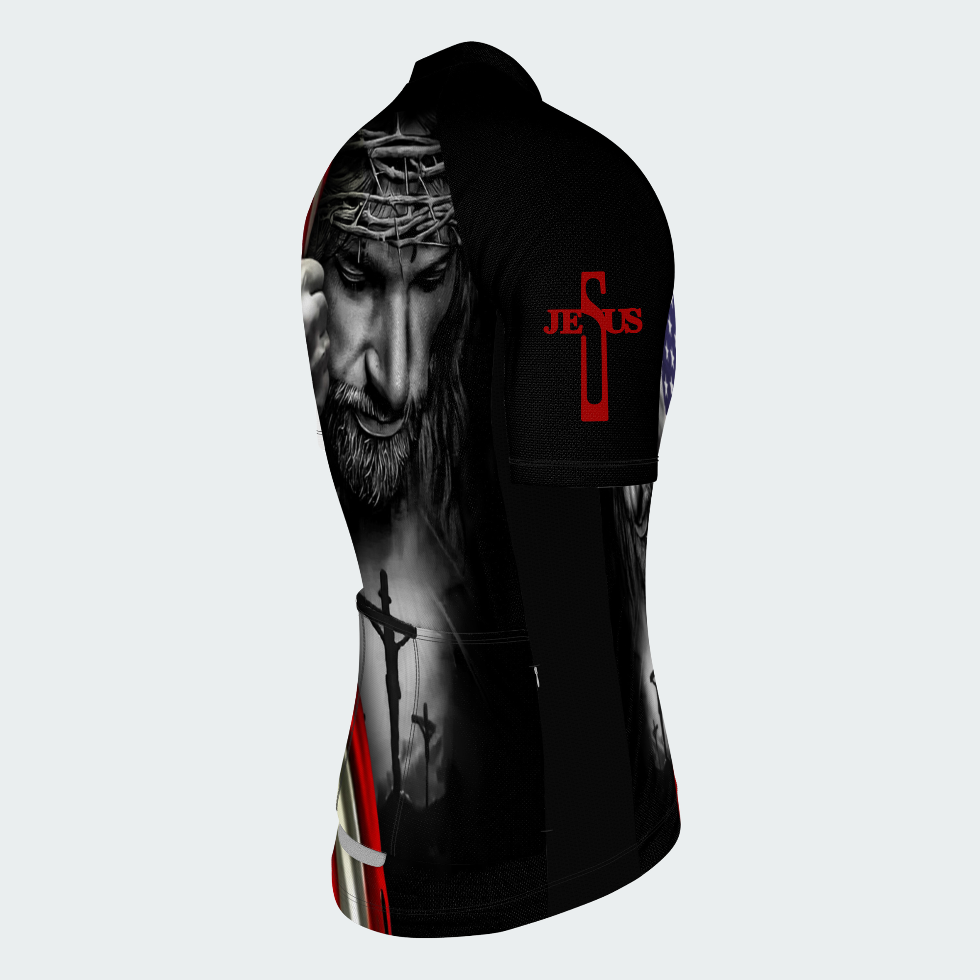 Men’s American Pride Faith and Freedom Christian Patriotic Regular Fit Cycling Kit