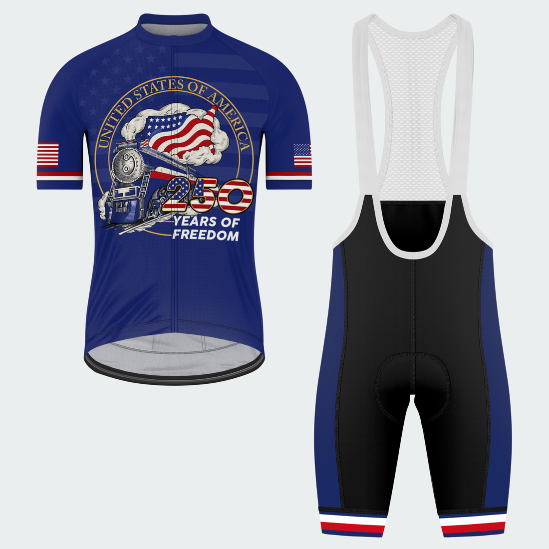 Men’s American Pride USA Freedom Train 250 Regular Fit Cycling Kit
