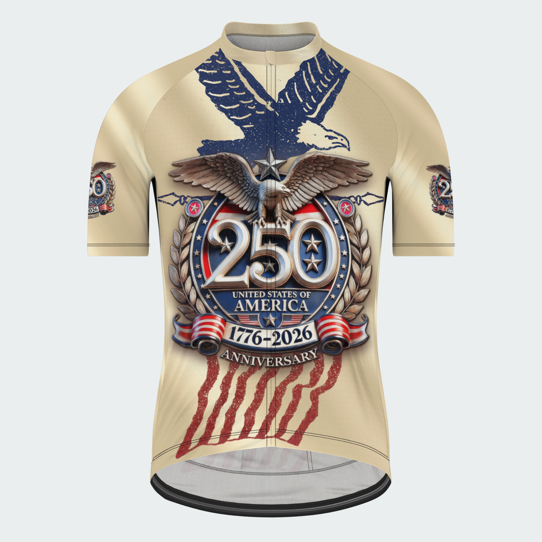 Men’s American Pride USA 250th Eagle Cycling Jersey & Kit