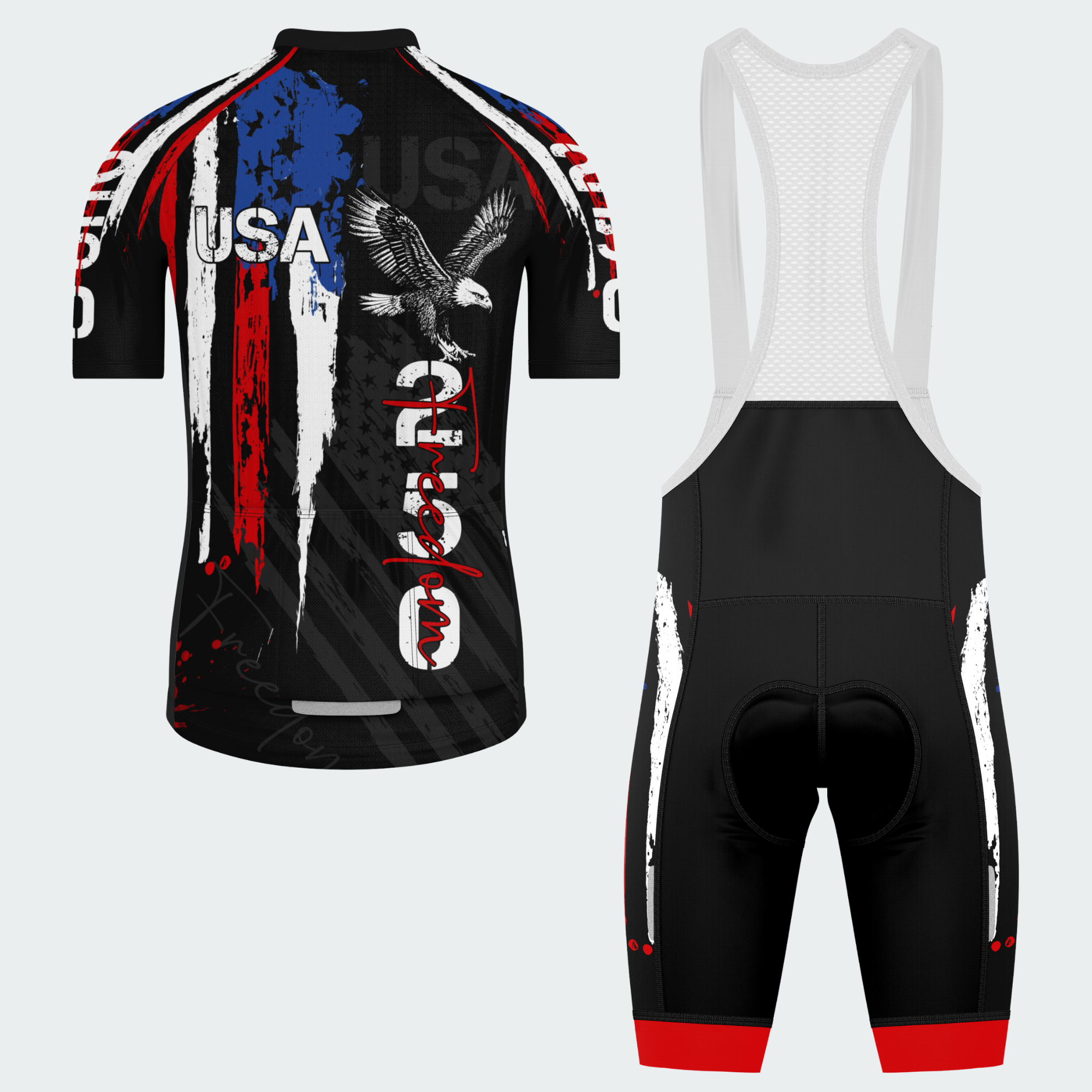 Men’s American Pride USA Freedom Grit Eagle 250 Regular Fit Cycling Kit