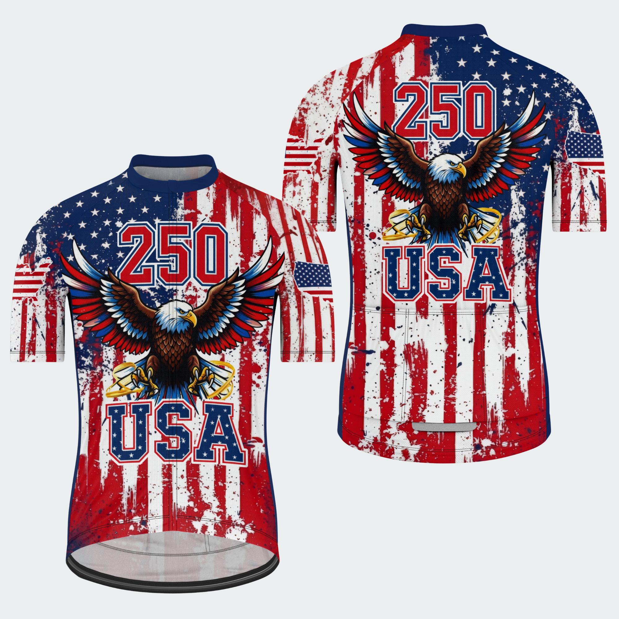Men’s American Pride USA Freedom Eagle Spirit 250 Regular Fit Cycling Kit