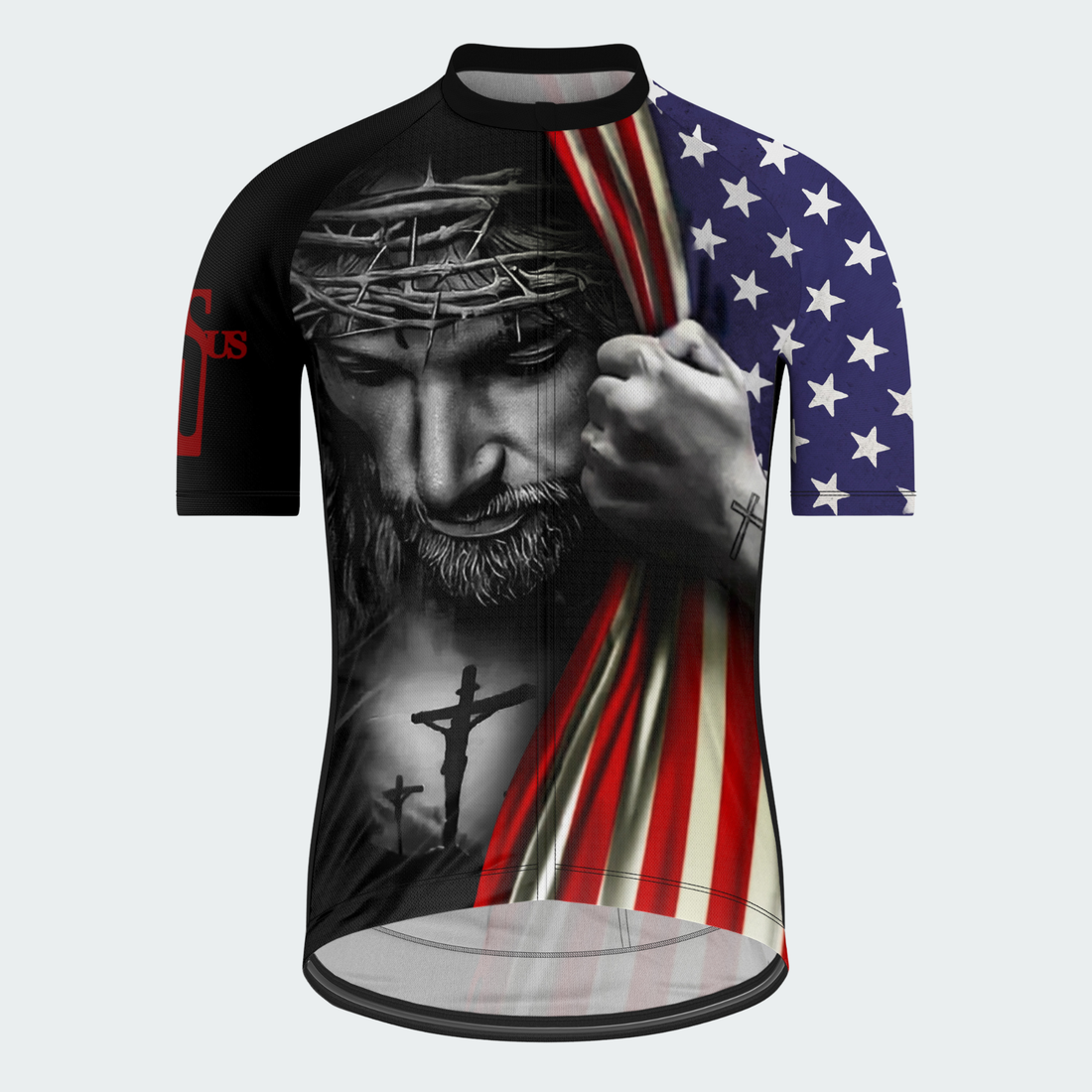 Men’s American Pride Faith and Freedom Christian Patriotic Regular Fit Cycling Kit