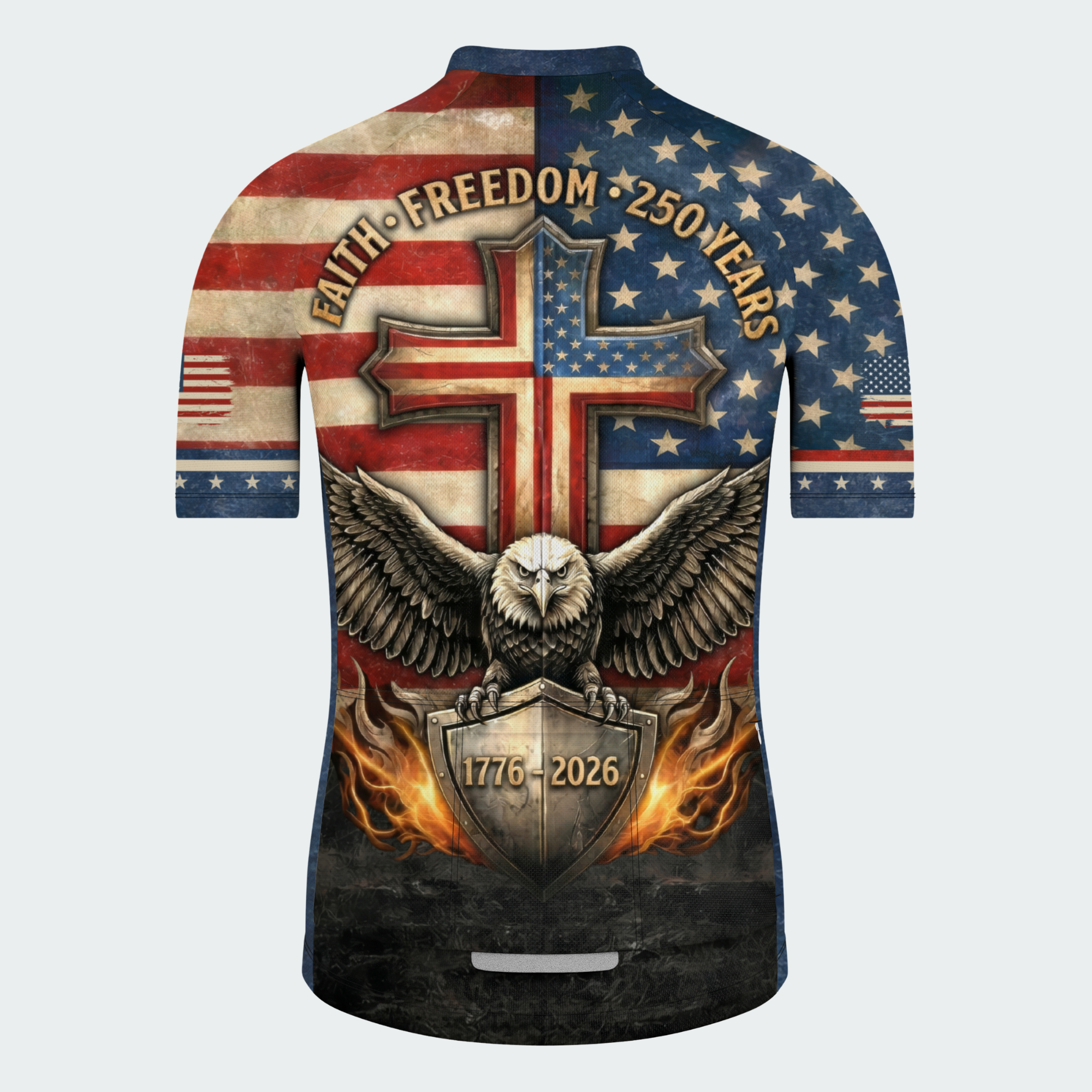 Men’s American Pride Faith Freedom 250 Years Regular Fit Cycling Kit