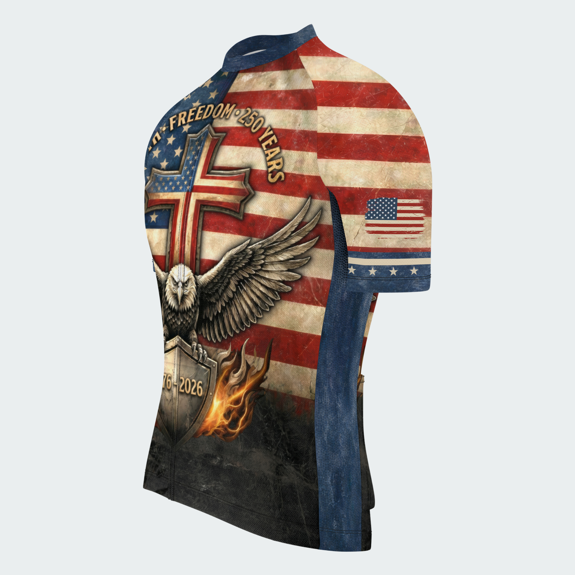 Men’s American Pride Faith Freedom 250 Years Regular Fit Cycling Kit