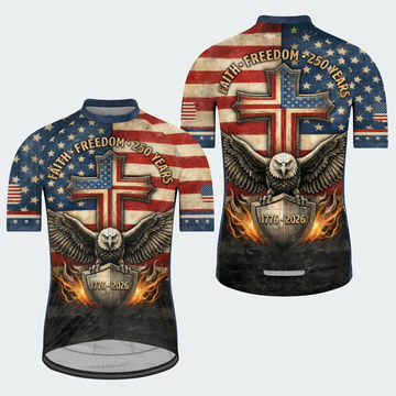 Men’s American Pride Faith Freedom 250 Years Regular Fit Cycling Kit