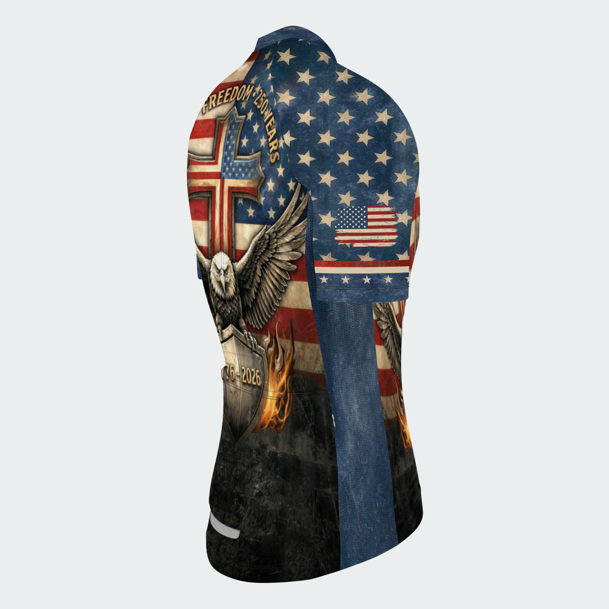Men’s American Pride Faith Freedom 250 Years Regular Fit Cycling Kit