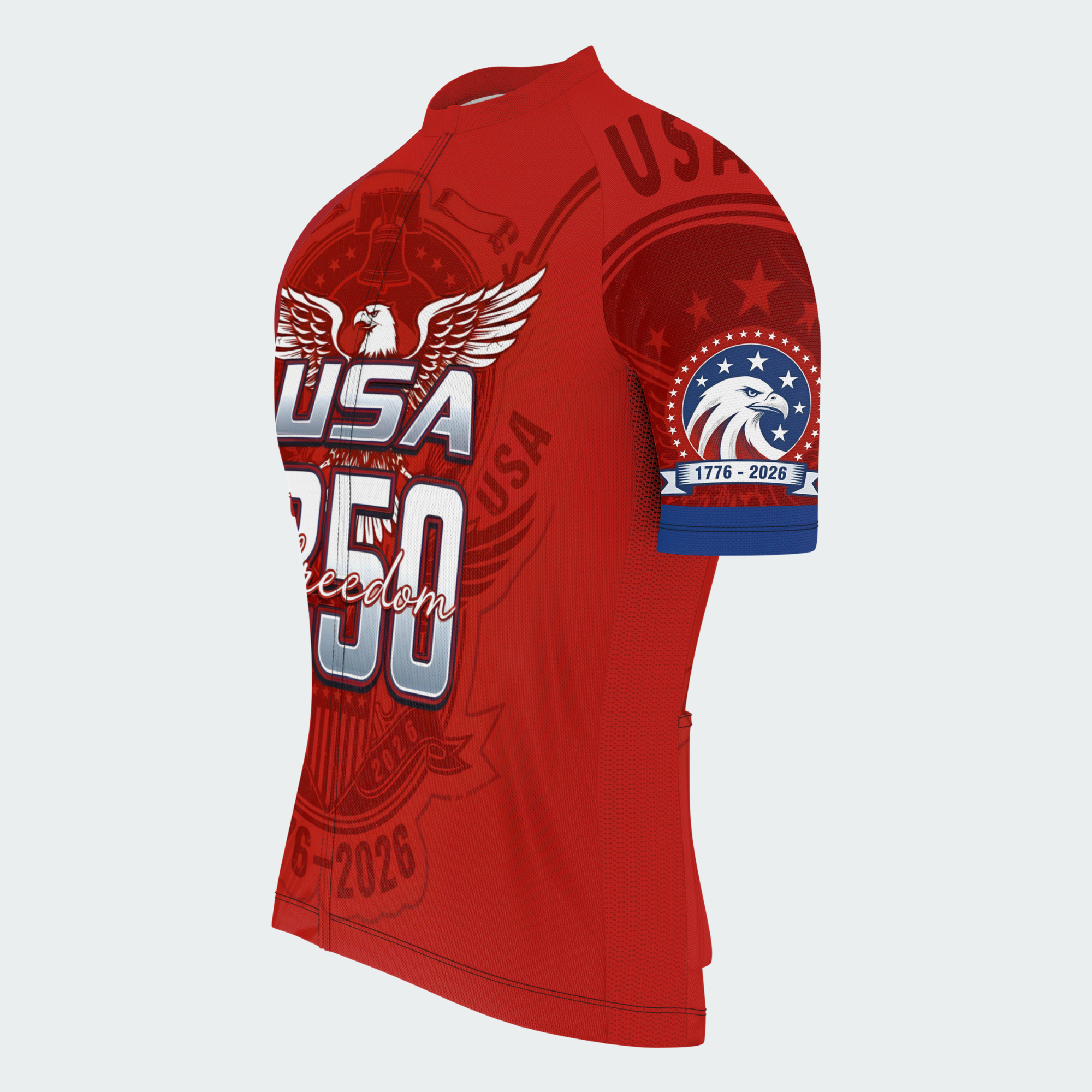 Men’s American Pride USA Freedom Patriotic Eagle 250 Regular Fit Cycling Kit