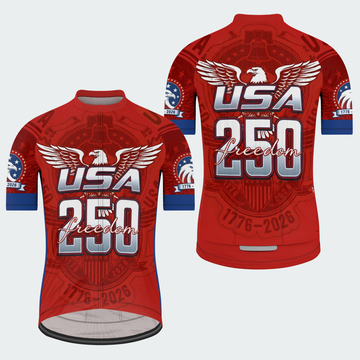 Men’s American Pride USA Freedom Patriotic Eagle 250 Regular Fit Cycling Kit