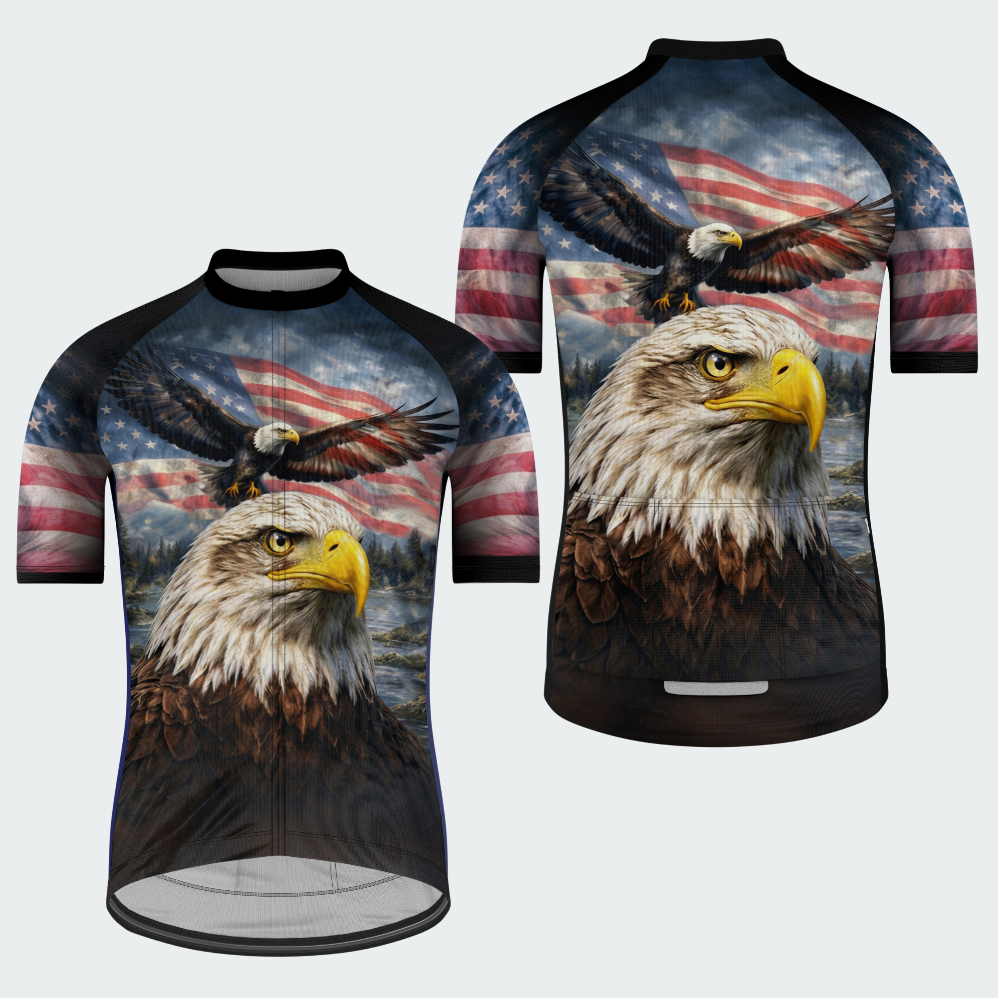 Men’s American Pride USA Majestic Eagle Freedom Regular Fit Cycling Kit