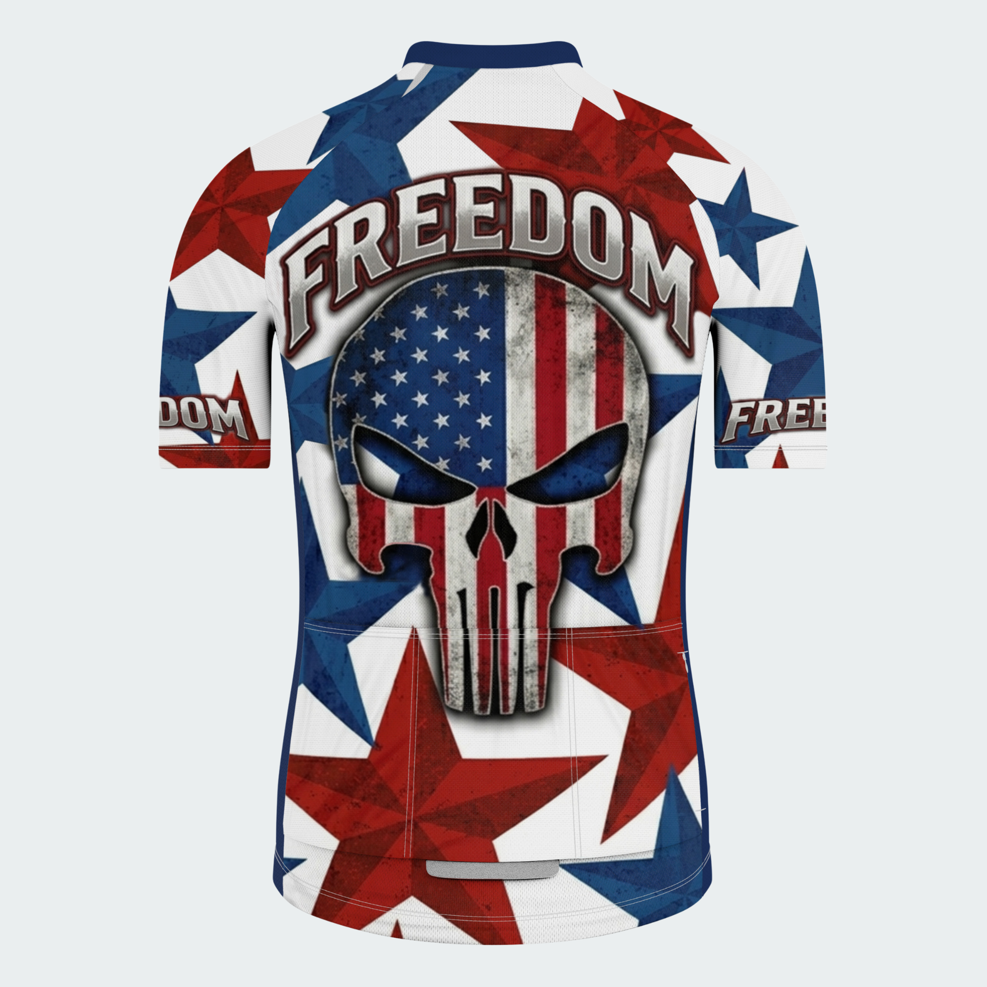 Men’s American Pride Freedom Skull USA Flag Regular Fit Cycling Kit