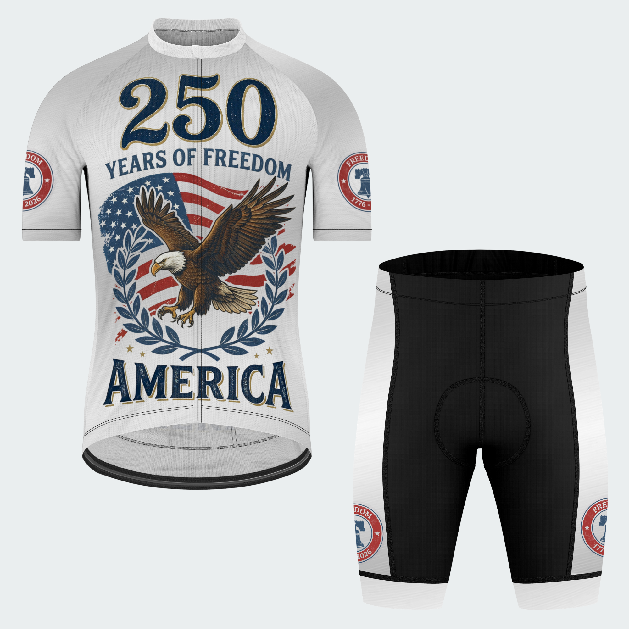 Men’s American Pride USA Heritage Eagle 250 Regular Fit Cycling Kit
