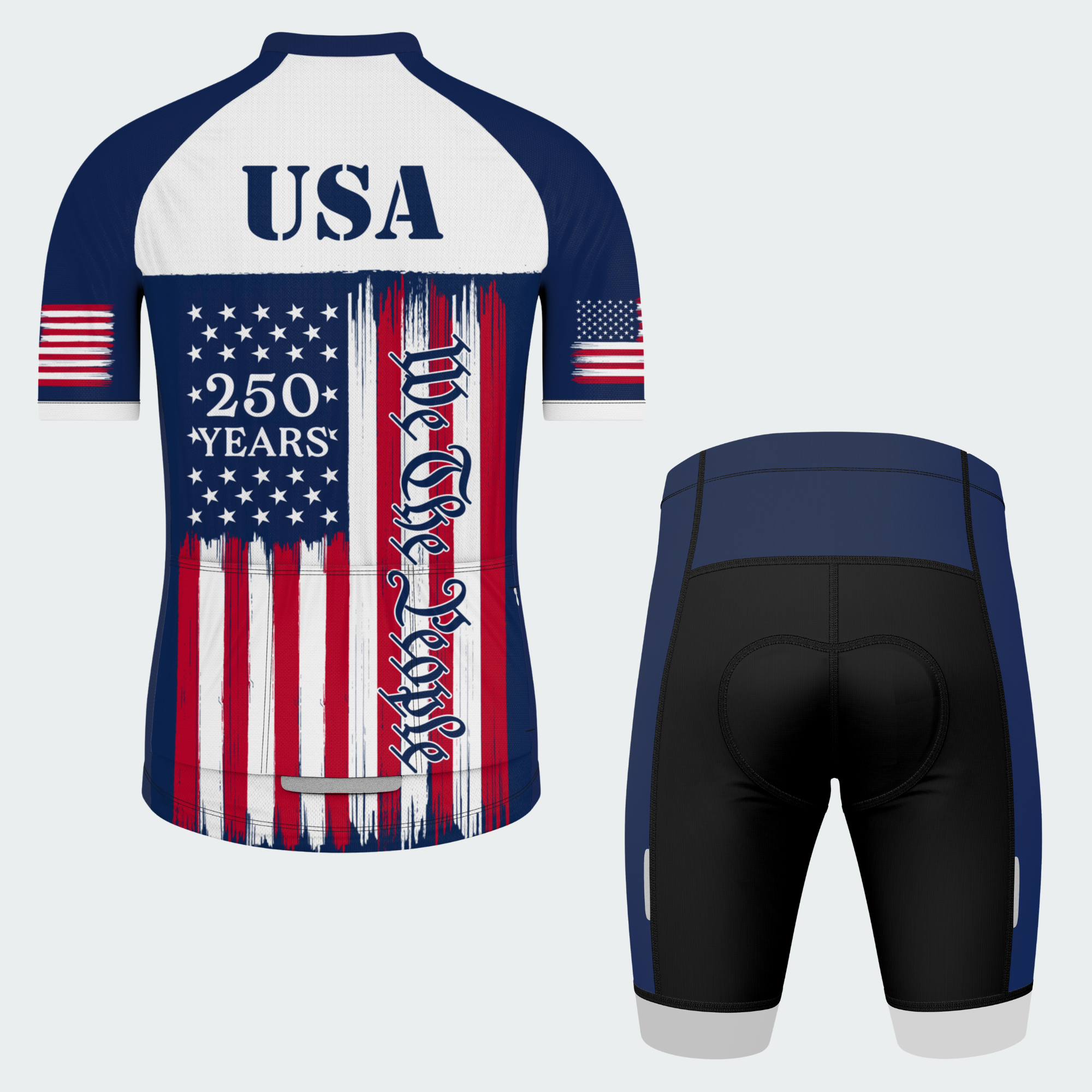 Men’s American Pride USA Freedom Spirit 250 Regular Fit Cycling Kit