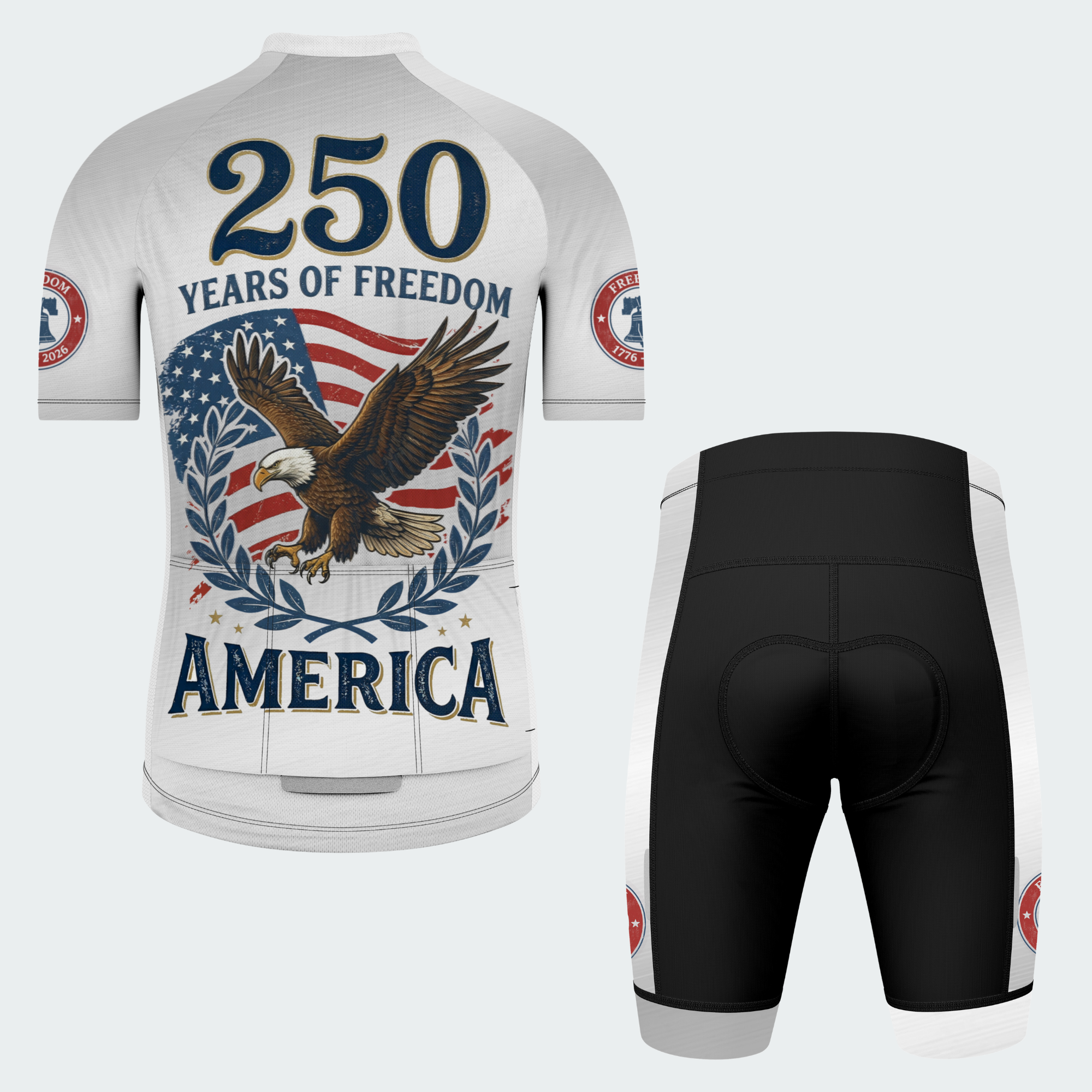 Men’s American Pride USA Heritage Eagle 250 Regular Fit Cycling Kit
