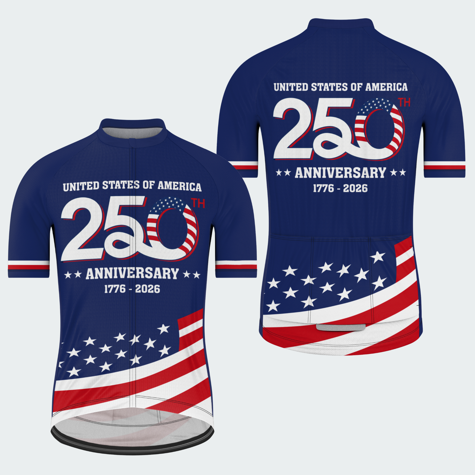 Men’s American Pride USA America 250 Anniversary Regular Fit Cycling Kit