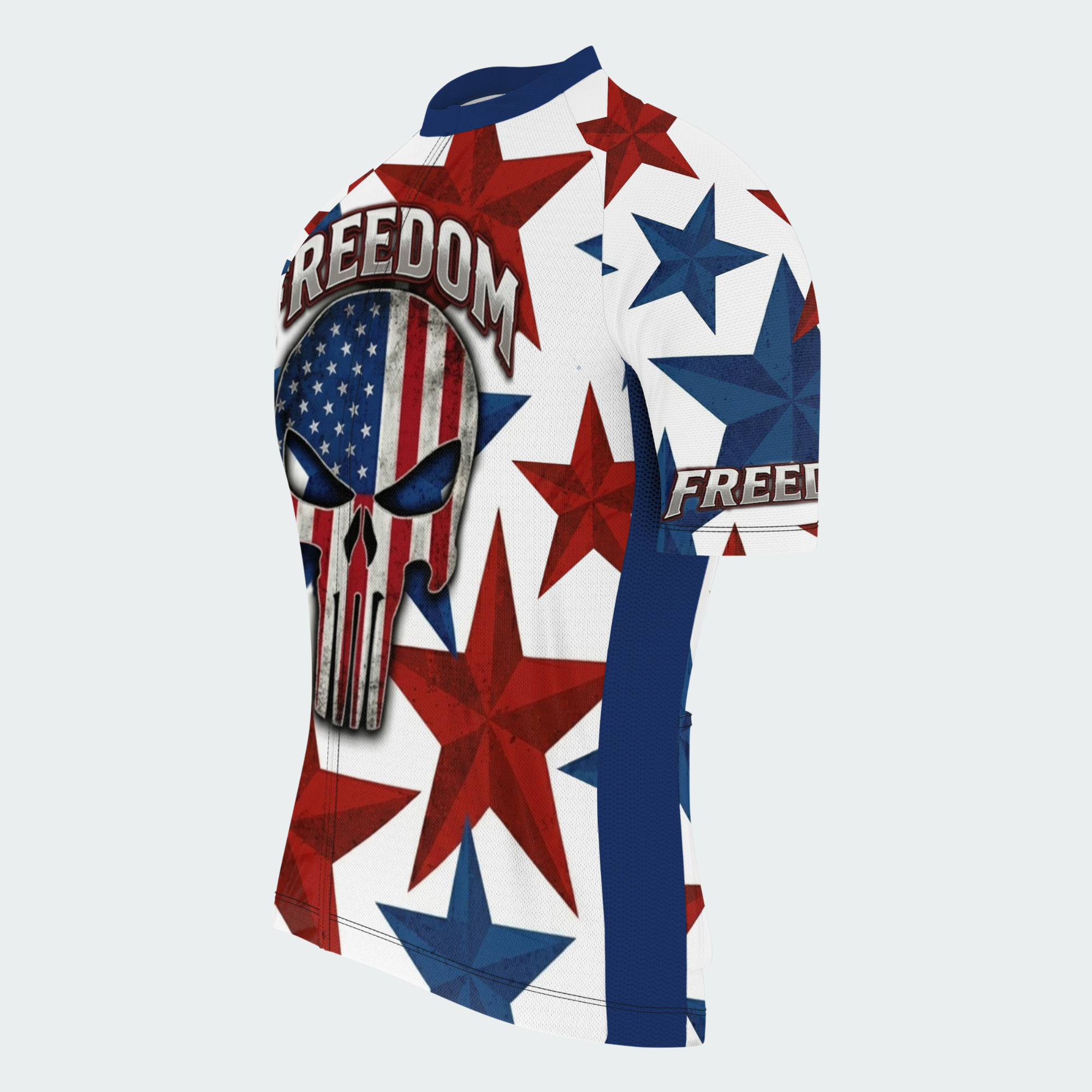Men’s American Pride Freedom Skull USA Flag Regular Fit Cycling Kit