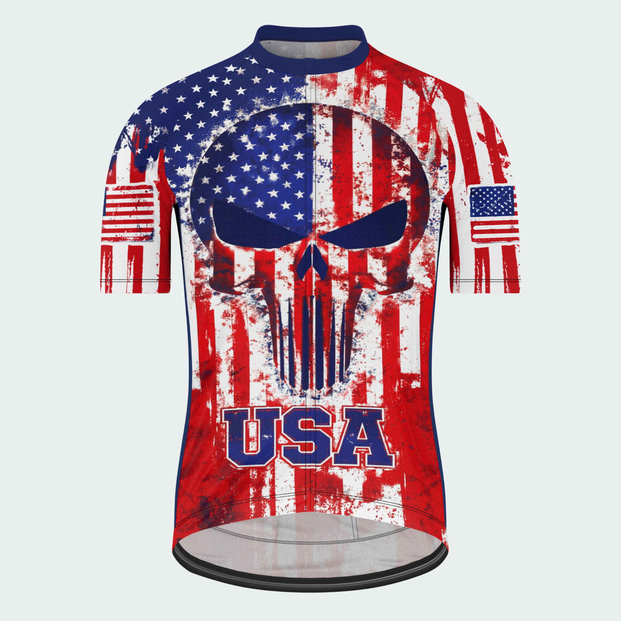 Men’s American Pride USA Freedom Skull Grit Regular Fit Cycling Kit