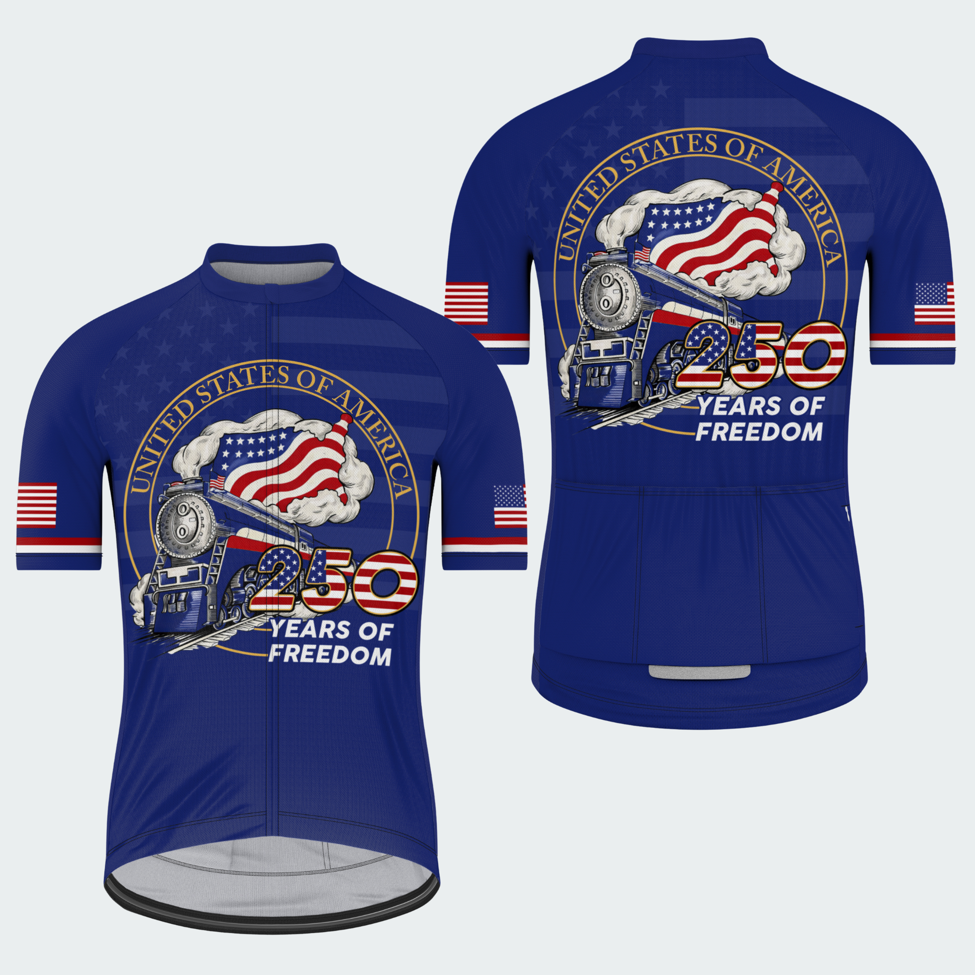 Men’s American Pride USA Freedom Train 250 Regular Fit Cycling Kit