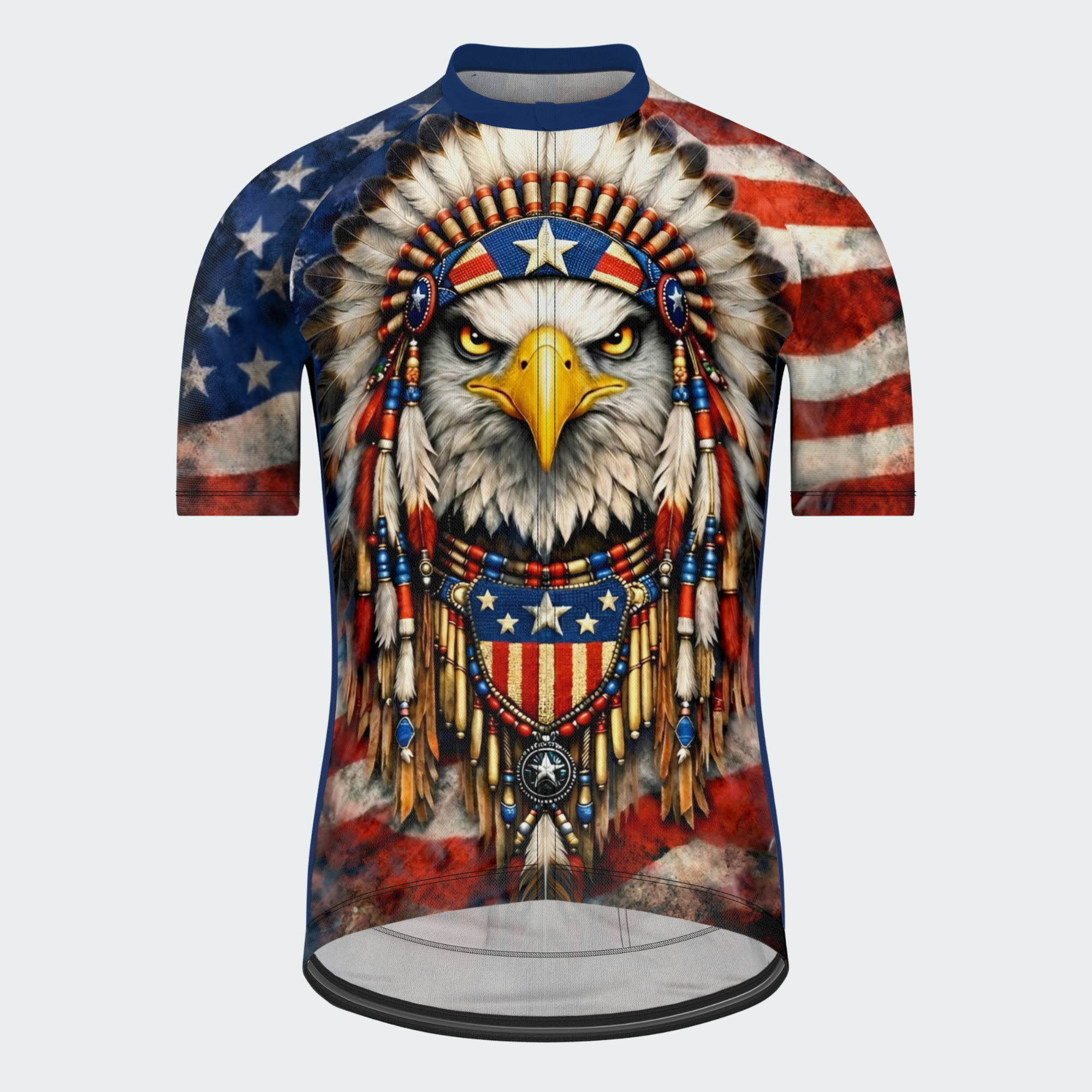 Men’s American Pride USA Tribal Eagle Spirit Regular Fit Cycling Kit