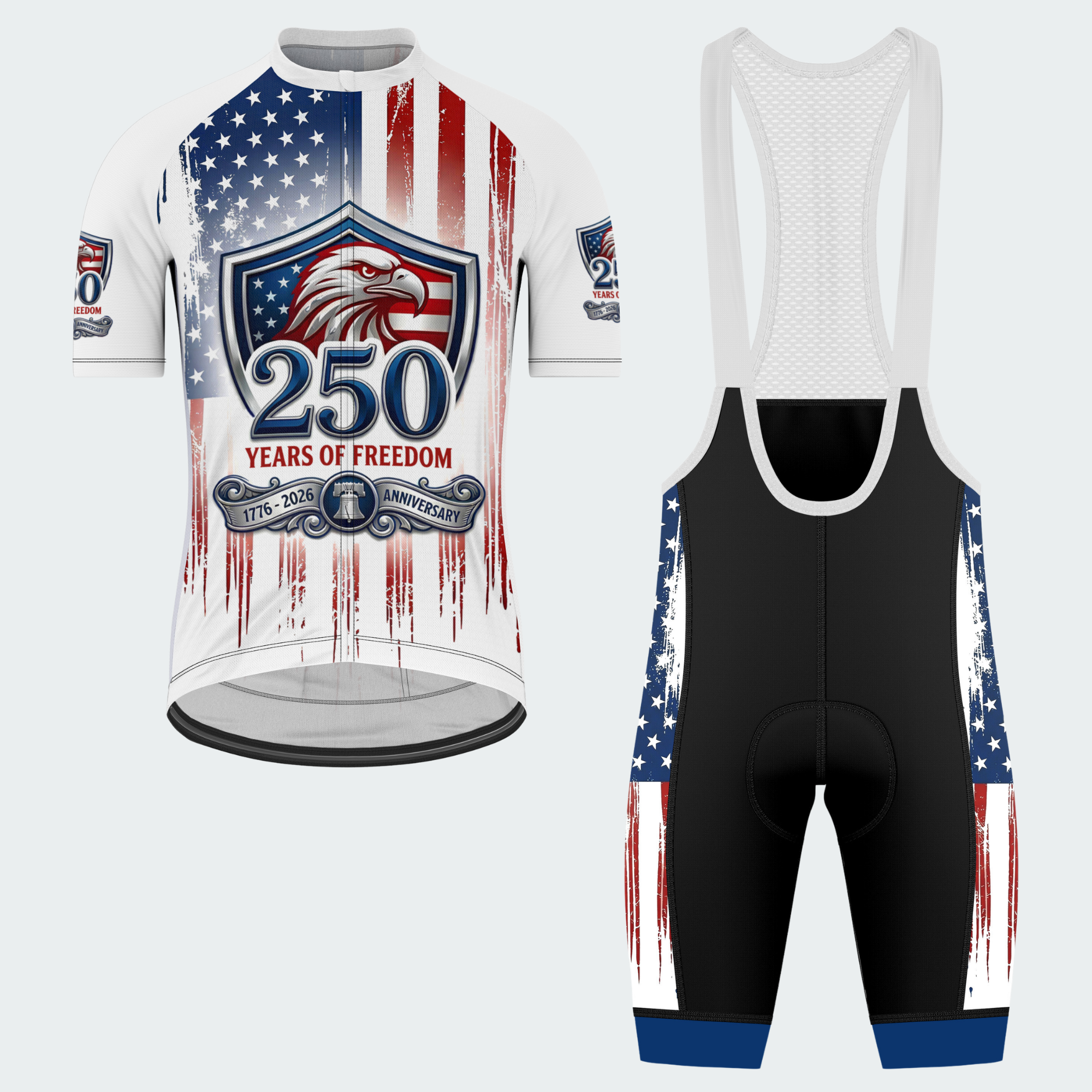 Men’s American Pride USA Heritage Shield 250 Regular Fit Cycling Kit