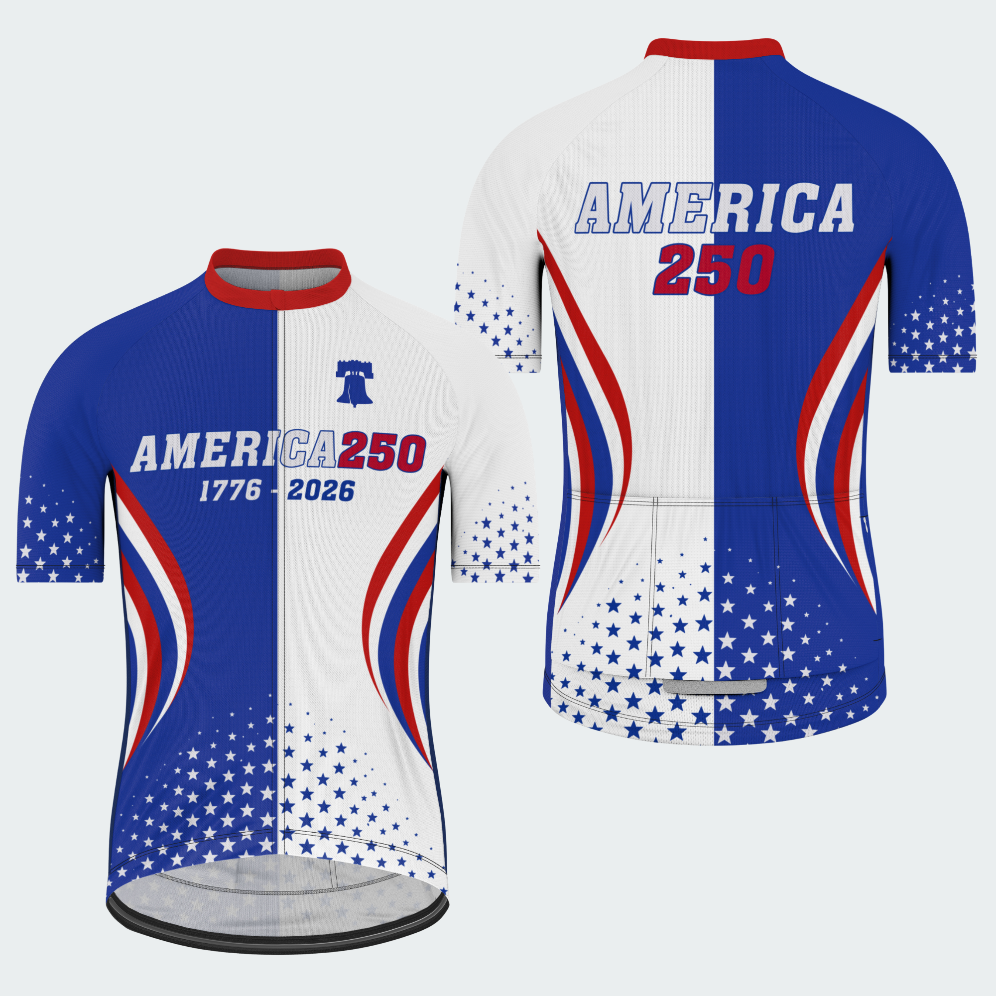 Men’s American Pride USA Stars Freedom 250 Regular Fit Cycling Kit