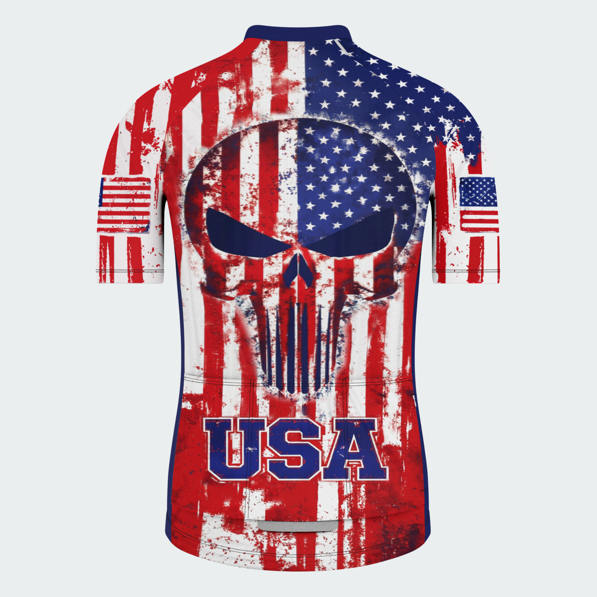 Men’s American Pride USA Freedom Skull Grit Regular Fit Cycling Kit