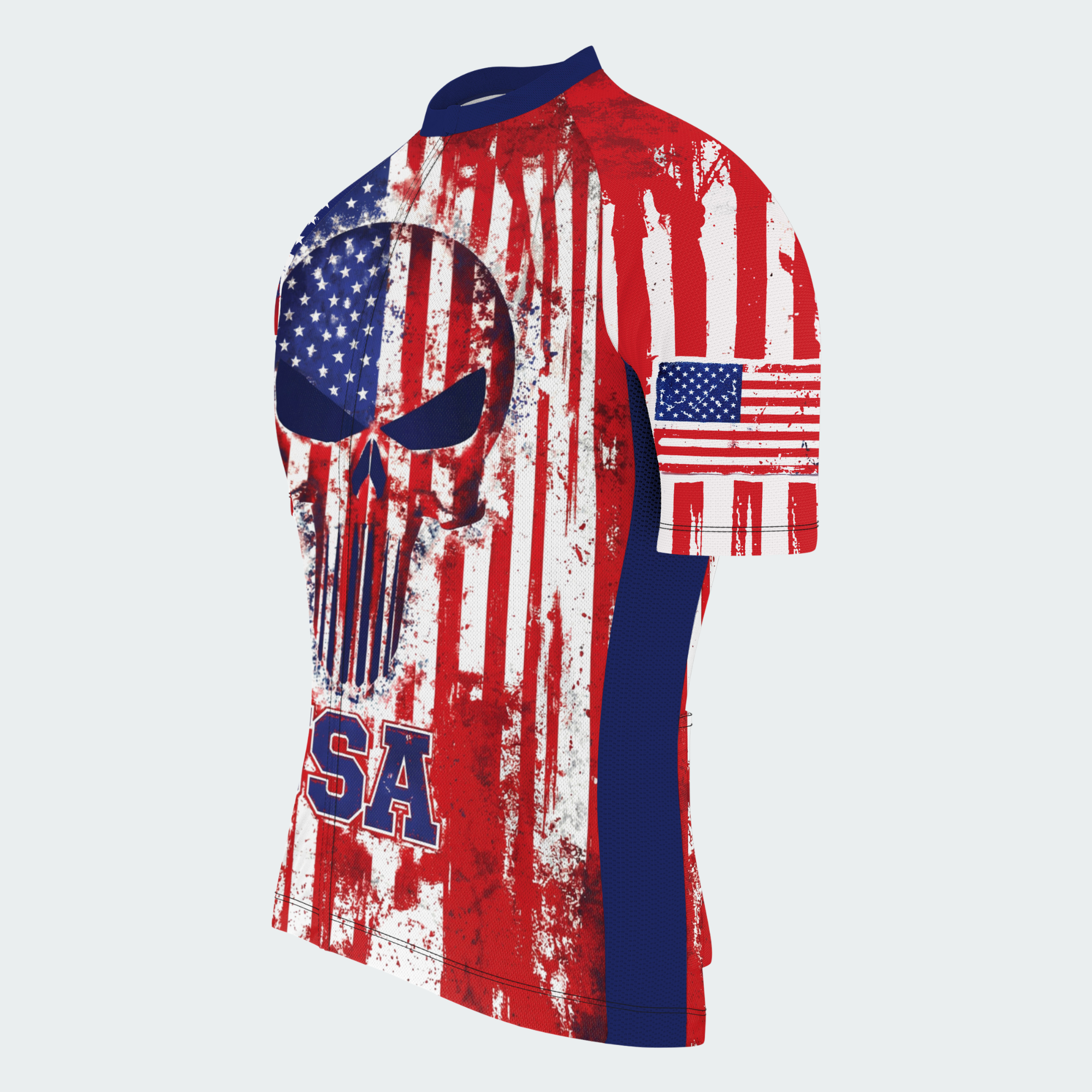 Men’s American Pride USA Freedom Skull Grit Regular Fit Cycling Kit