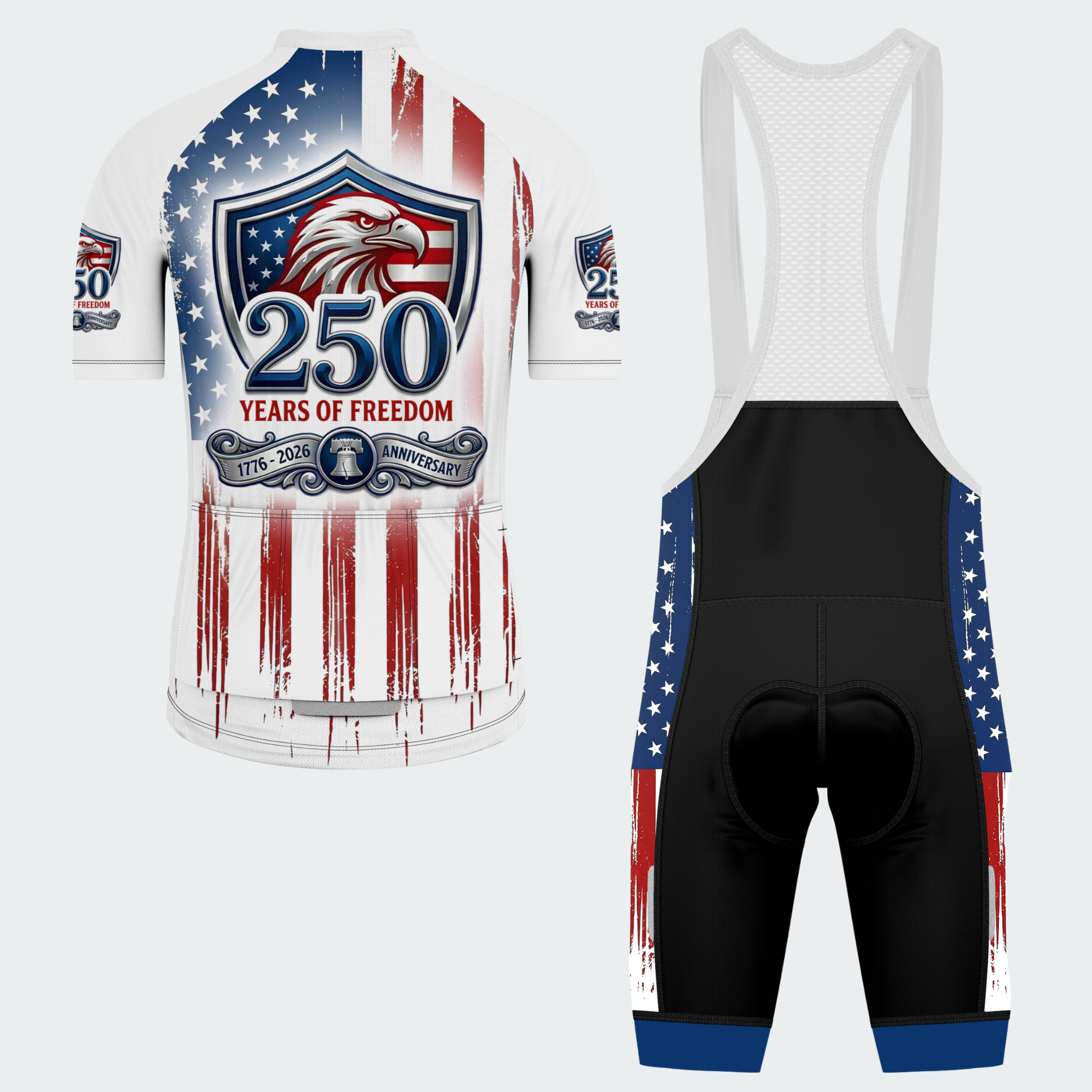 Men’s American Pride USA Heritage Shield 250 Regular Fit Cycling Kit