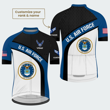 Men’s Personalized U.S. Air Force Regular Fit Cycling Jersey & Kit