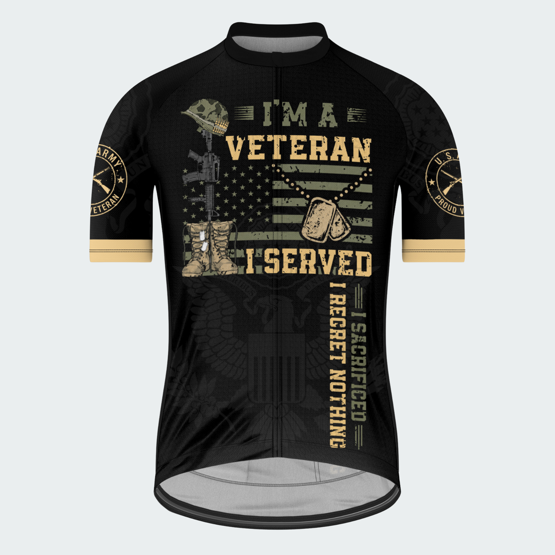 Men’s Personalized U.S. Army I Served Veteran Cycling Jersey & Kit