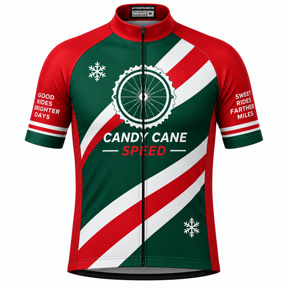 Candy Cane Speed Christmas Cycling Jersey & Kit