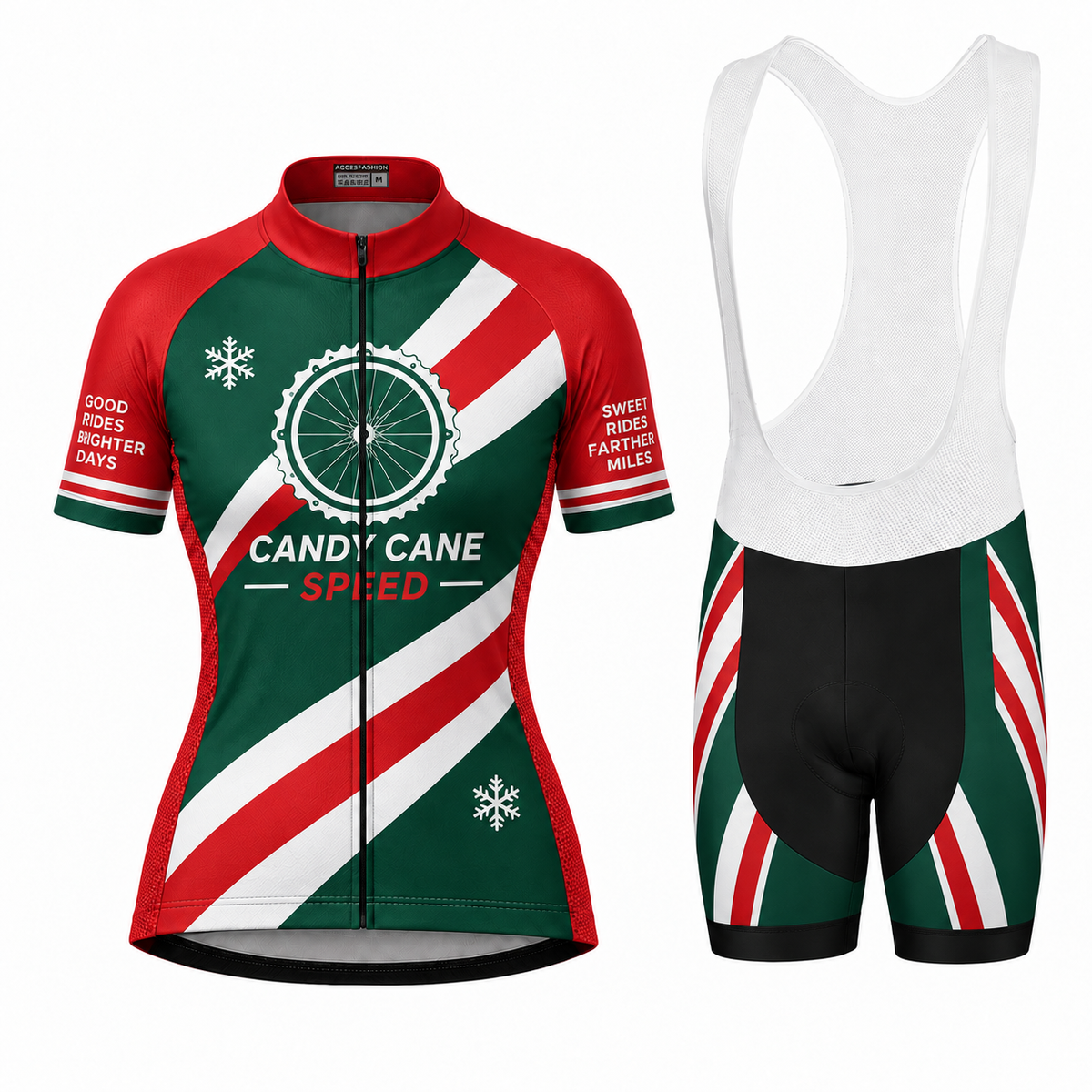 Candy Cane Speed Christmas Cycling Jersey & Kit