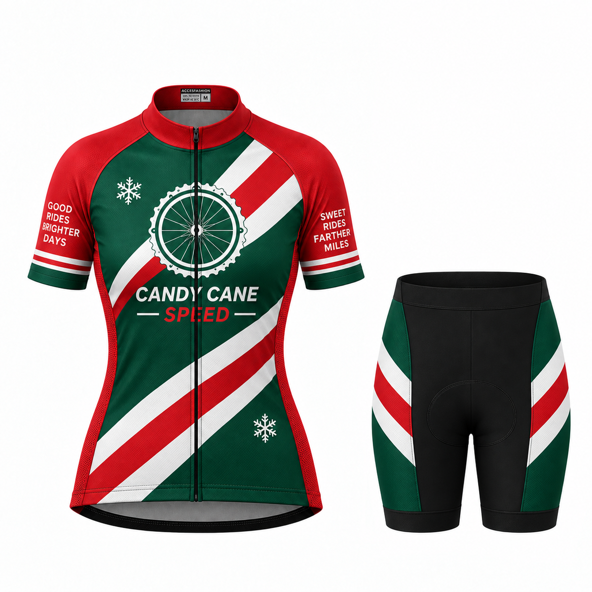 Candy Cane Speed Christmas Cycling Jersey & Kit