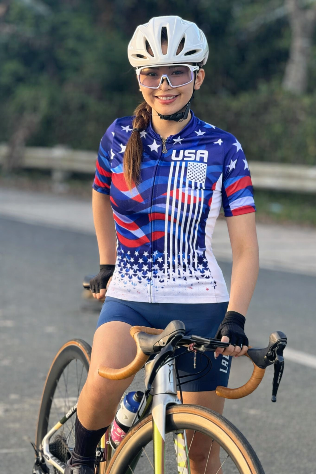 Patriotic journey - Women's Short Sleeve Cycling Jersey