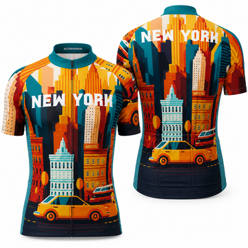 Men's Around The World - New York City Short Sleeve Cycling Jersey & Kit
